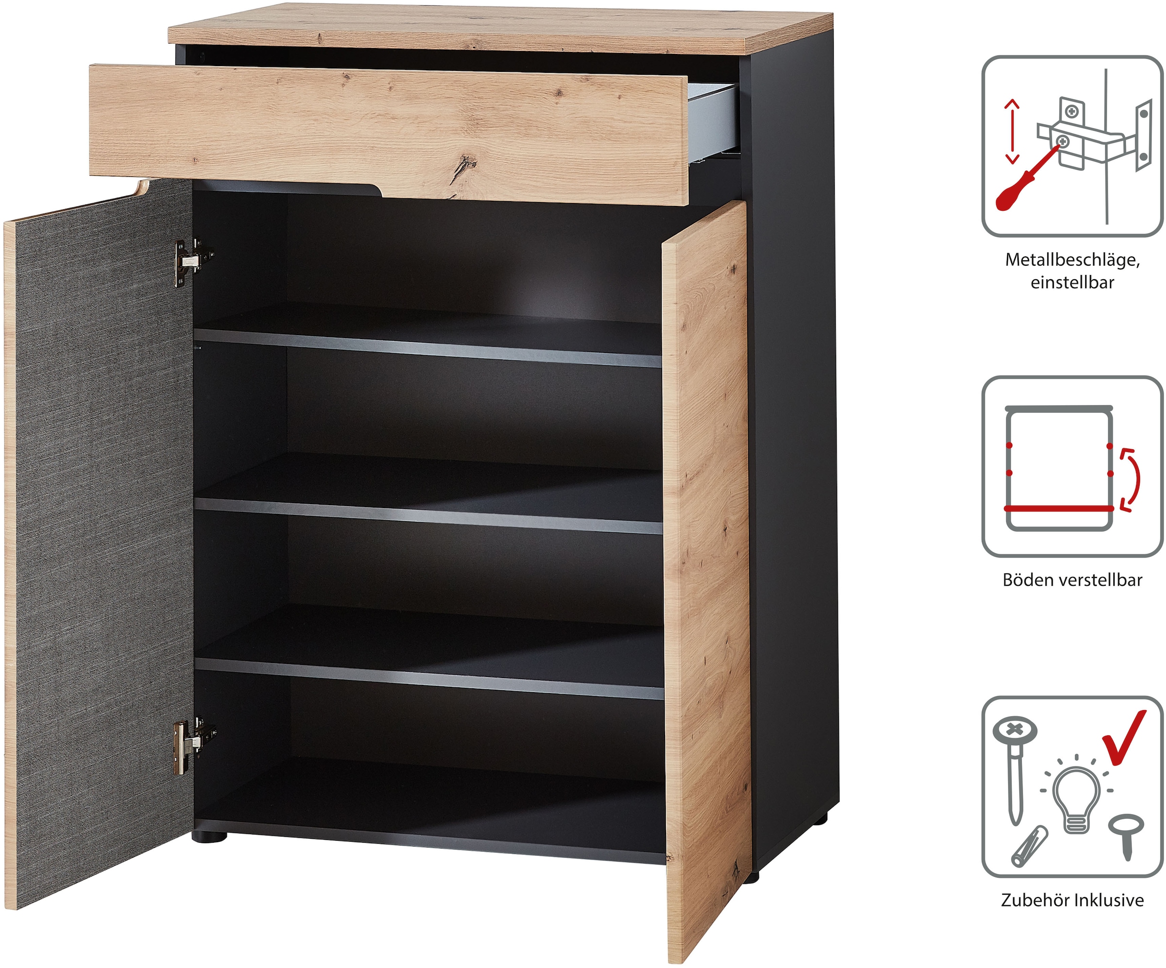 Innostyle Garderoben-Set »MEMPHIS« Komplett-Set, 5 Stk. tlg.