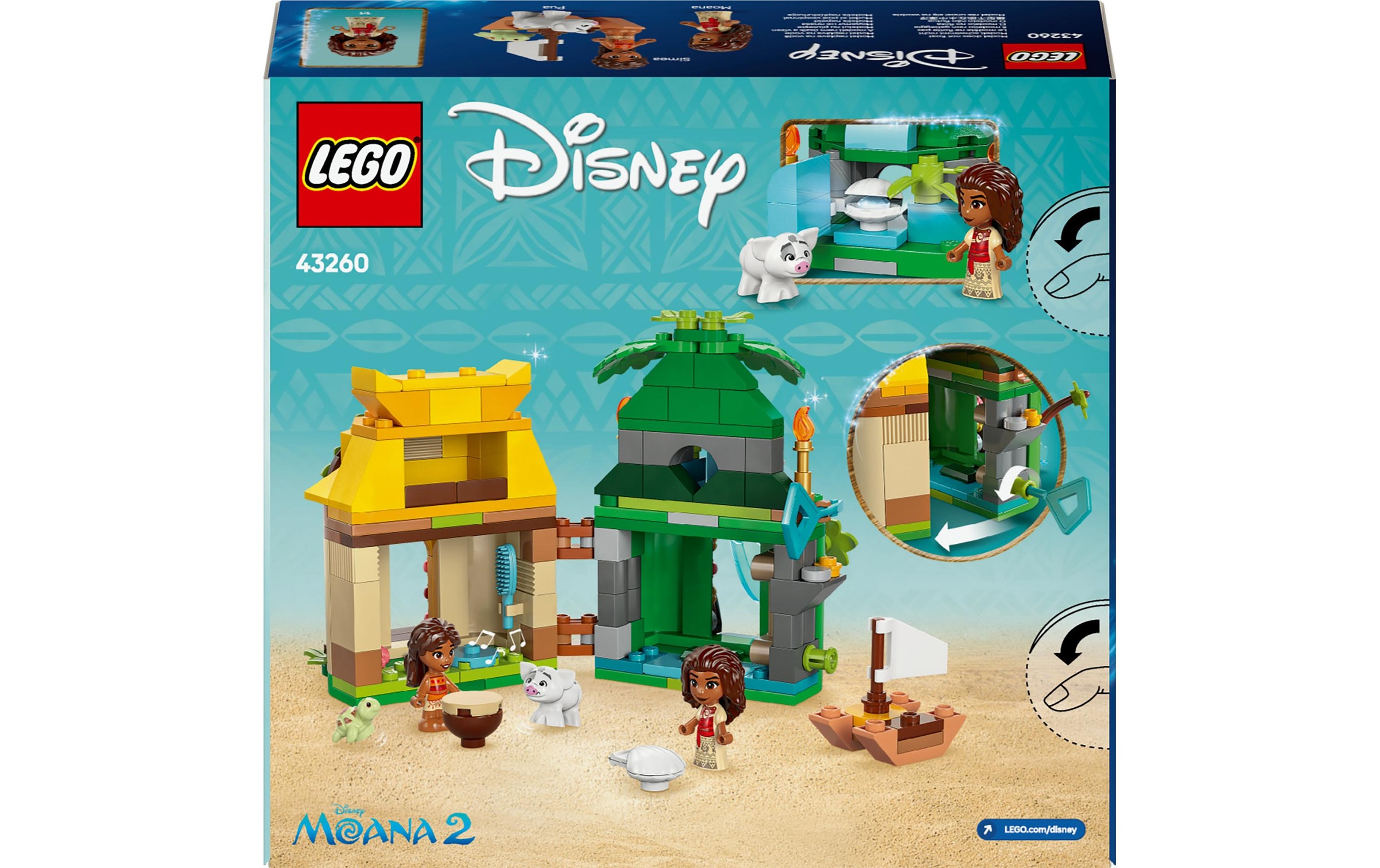 LEGO® Spielbausteine »Disney Princess Vaianas Inselspass 43260«