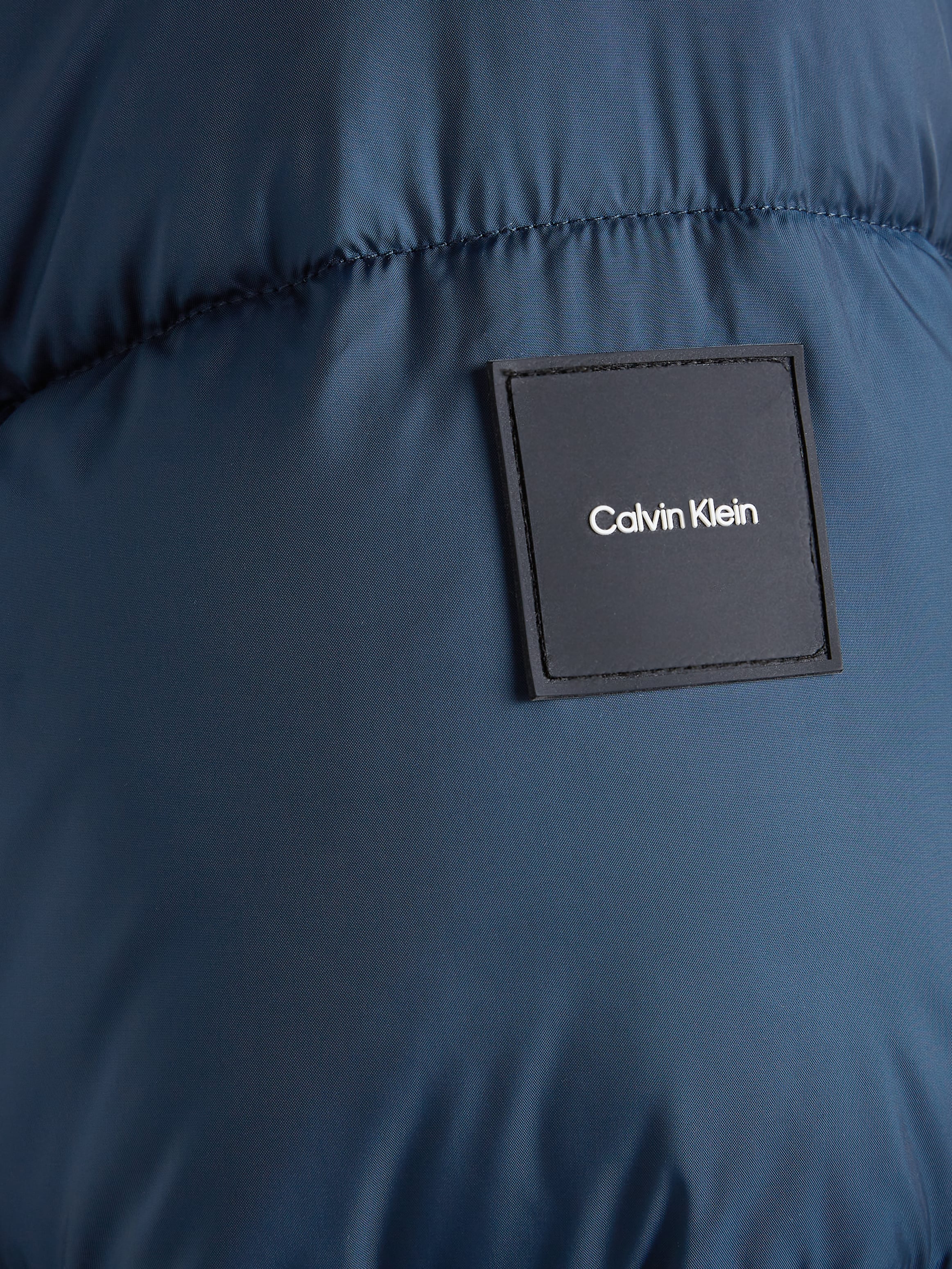 Calvin Klein Outdoorjacke »HOODED QUILT PUFFER MW«, mit Kapuze, mit Logopatch