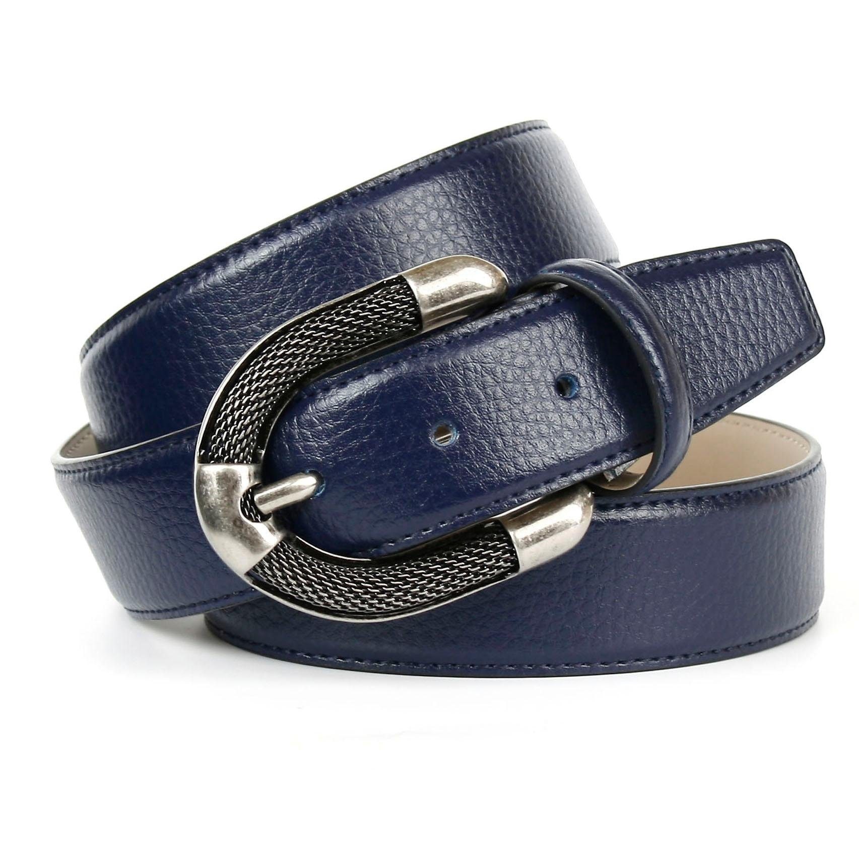 Image of Anthoni Crown Ledergürtel, mit aufwendiger Schmuck-Schliesse in silberfarben bei Ackermann Versand Schweiz