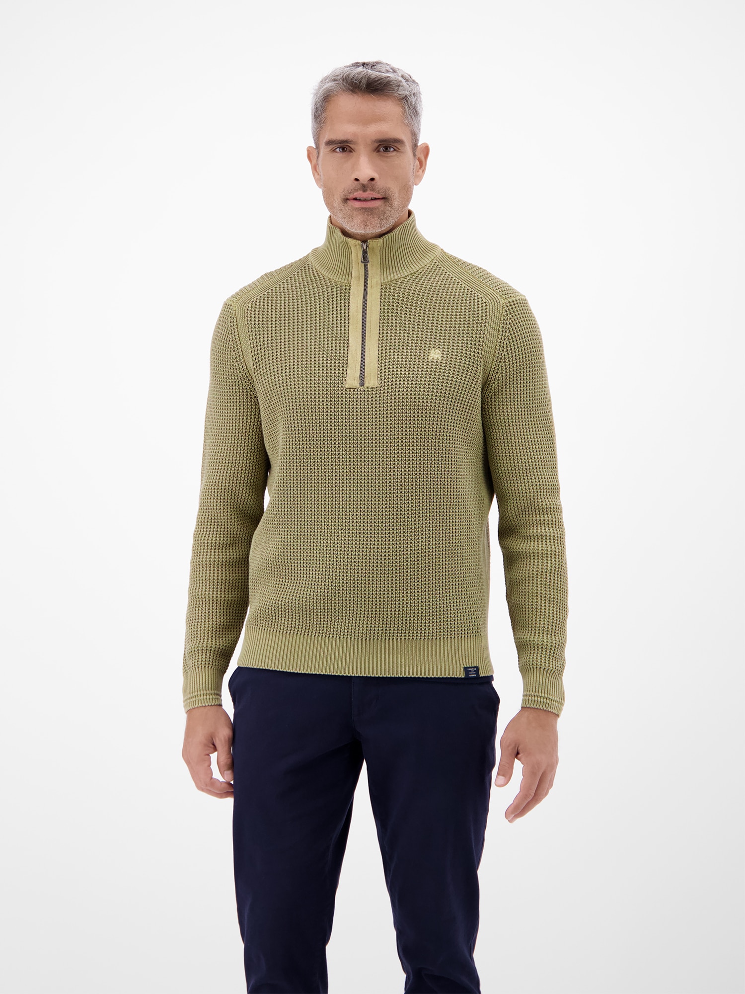 LERROS Pull en tricot »Herren Troyer in Strukturqualität«