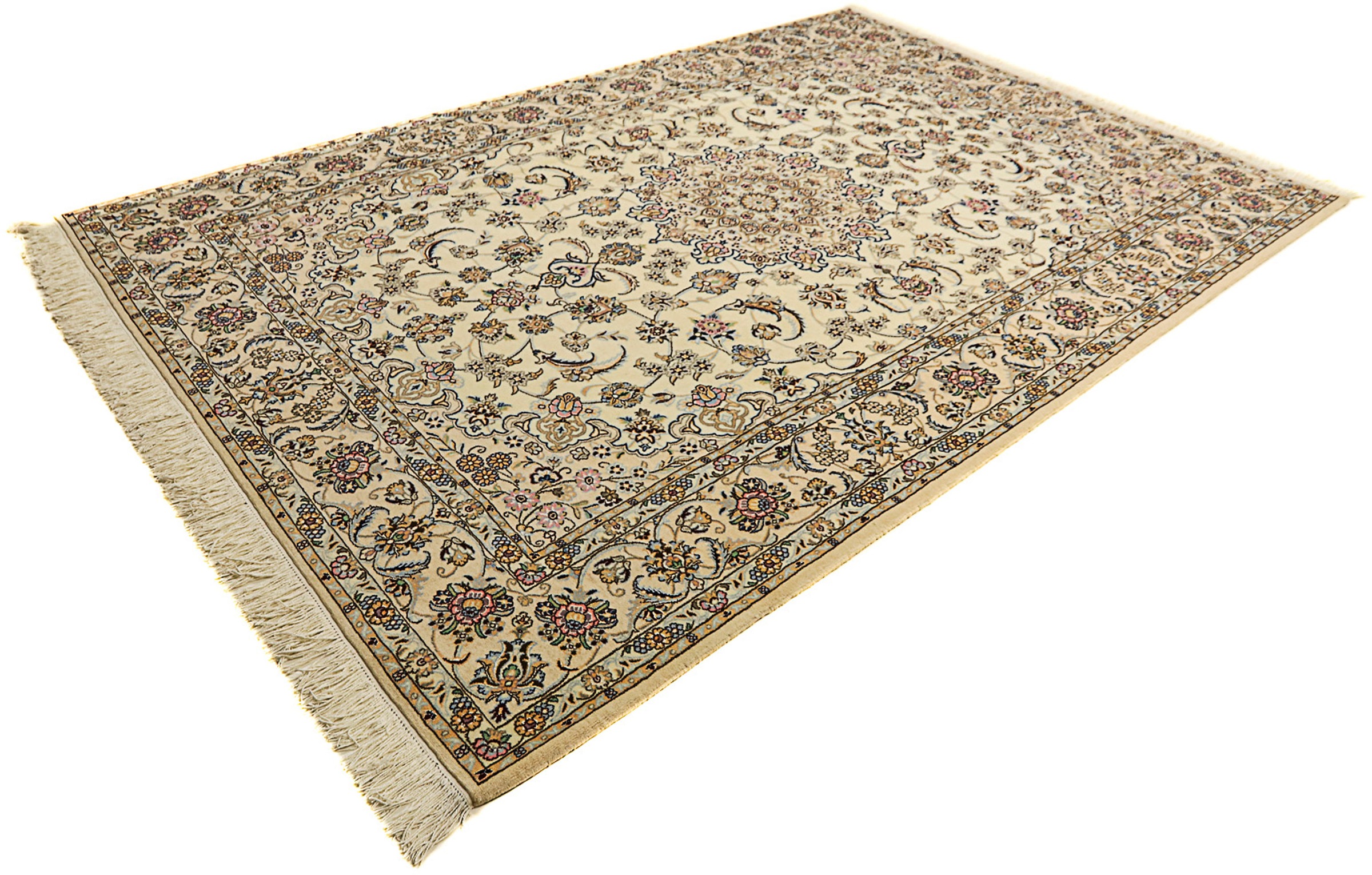Image of morgenland Orientteppich »Perser - Nain - Royal - 307 x 208 cm - beige«, rechteckig, 10 mm Höhe, Wohnzimmer, Handgeknüpft, Einzelstück mit Zertifikat bei Ackermann Versand Schweiz