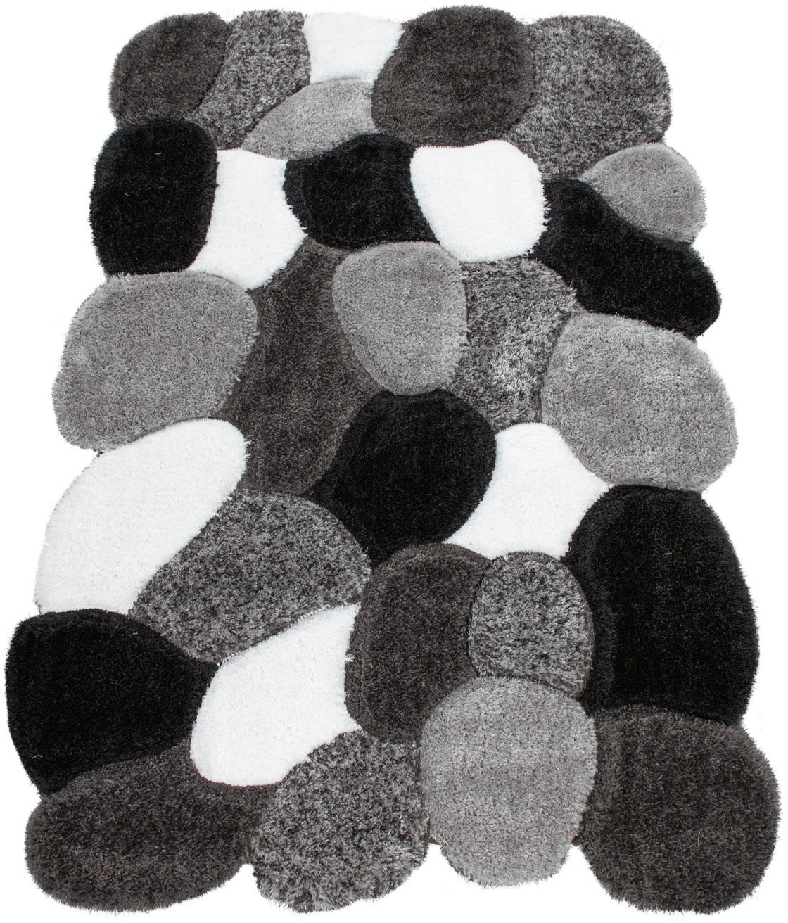 Image of Paco Home Hochflor-Teppich »Prag 722«, Motivform, 40 mm Höhe, modernes Design, 3D-Effekt, ideal im Wohnzimmer & Schlafzimmer bei Ackermann Versand Schweiz