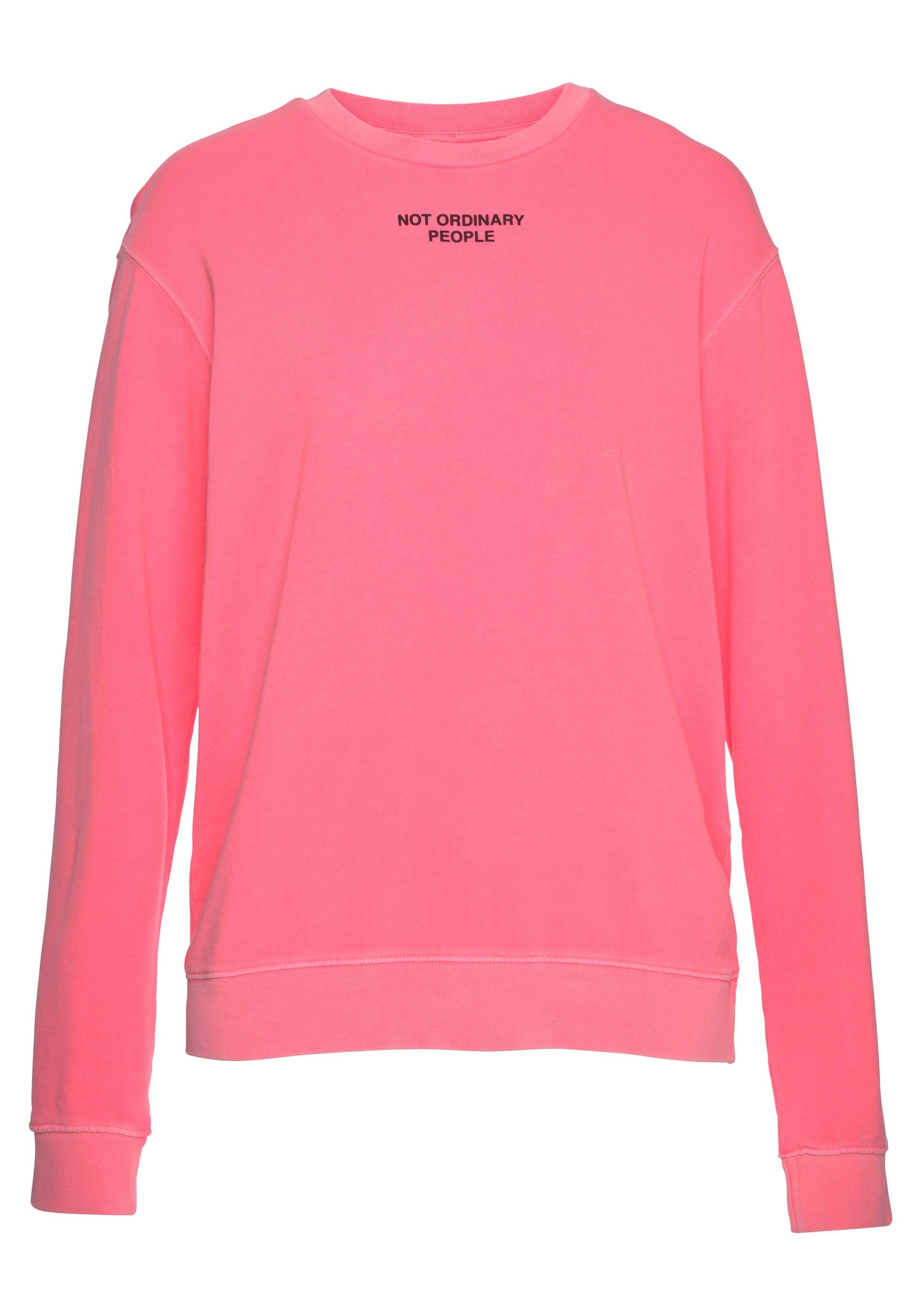 Image of Replay Sweatshirt, im trendy Neon-Design mit grossem Logoprint auf der Rückseite bei Ackermann Versand Schweiz