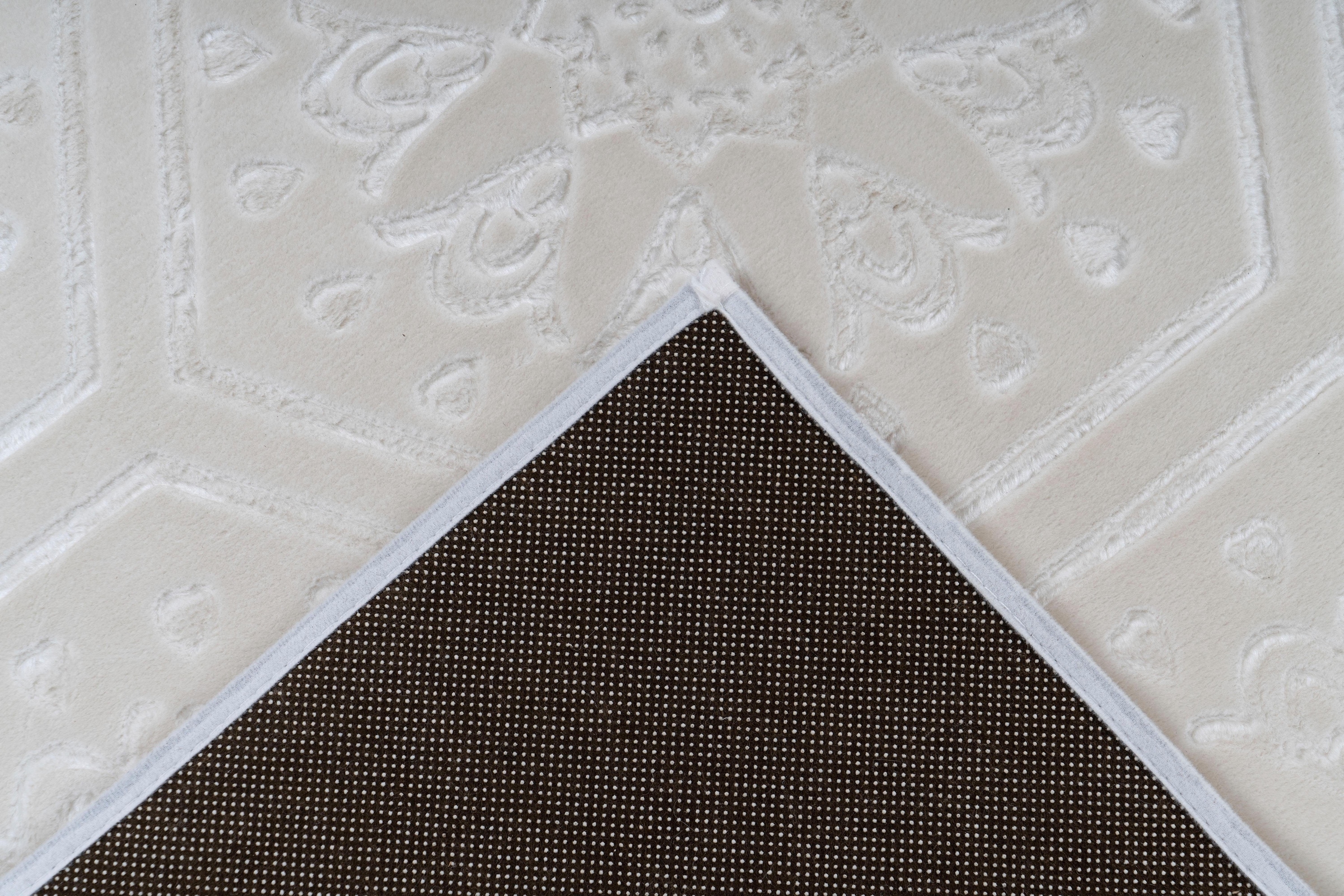 calo-deluxe Teppich »Latemar 300« rechteckig 7 mm Höhe weiche Fell Haptik, Relief Muster, Wohnzimmer, Schlafzimmer