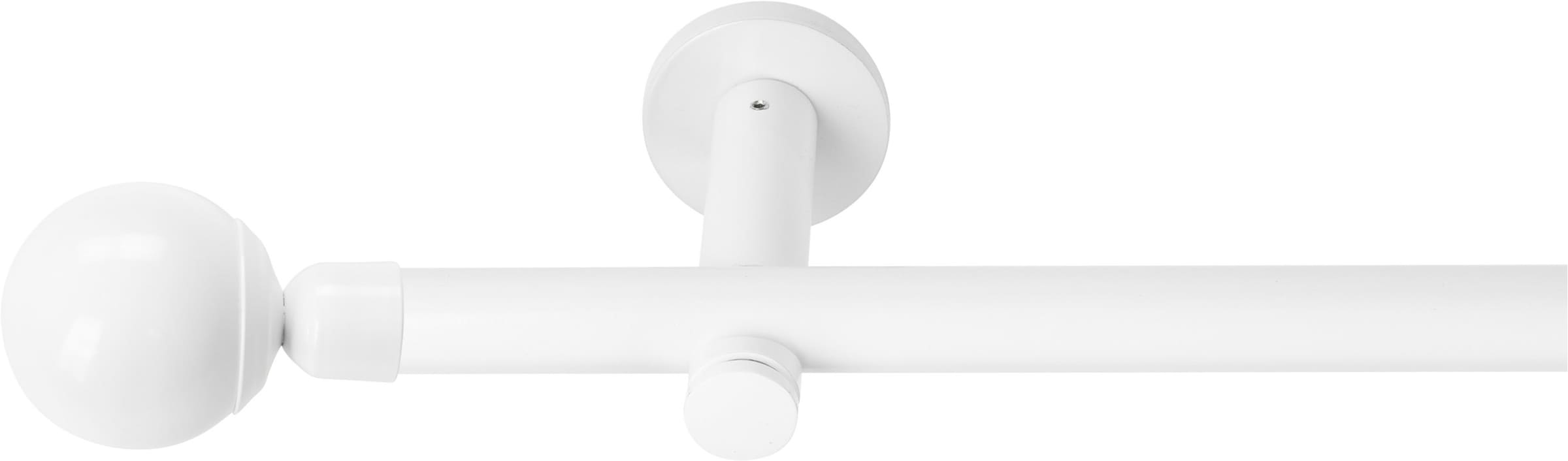 SN DECO GROUP Gardinenstange »Gardinenstange Reims Ø 19 mm, 1-läufig, Fixmass, verschraubt« Ø 19 mm Fixmass;kürzbar