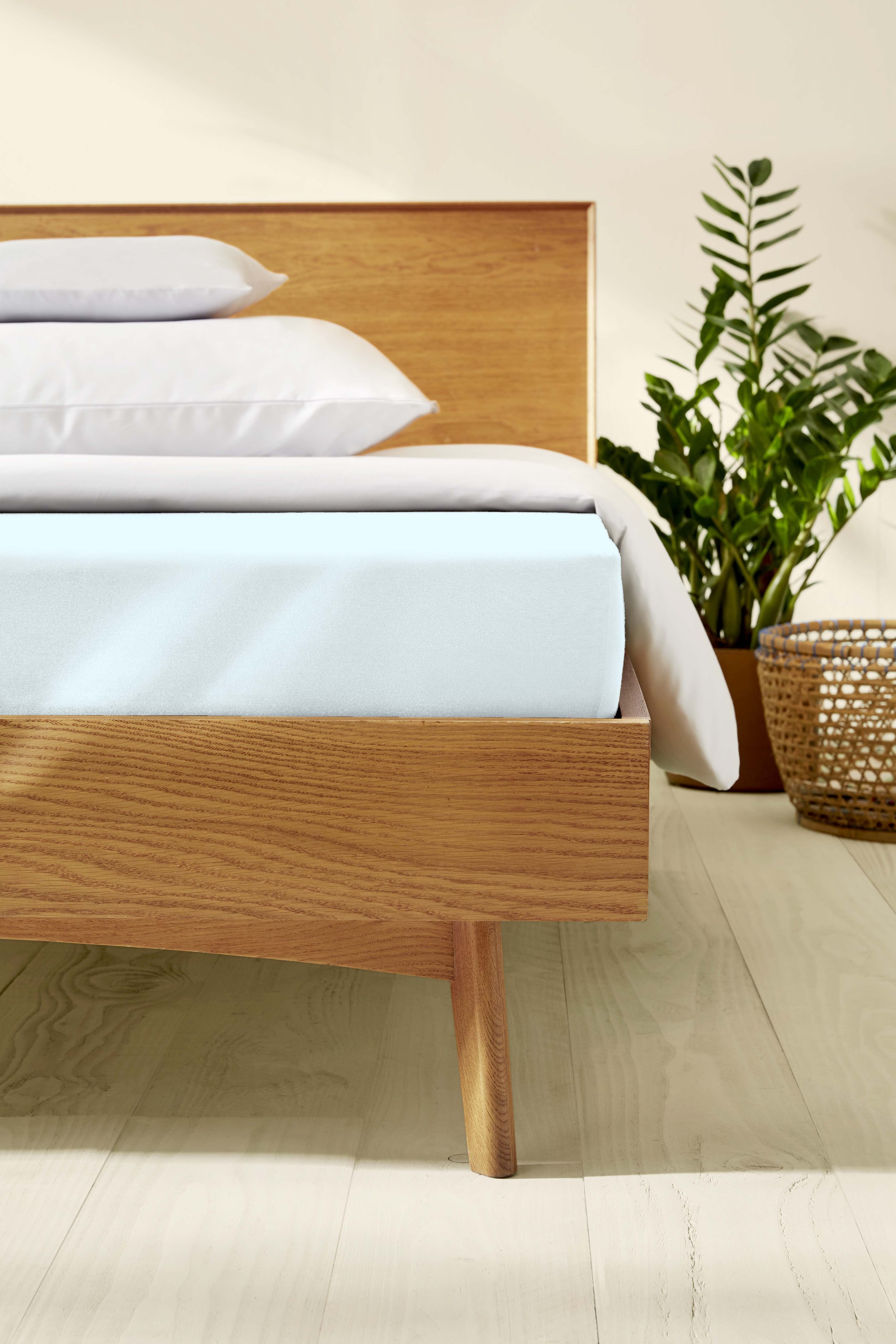 Kaeppel Spannbettlaken »Single Jersey Mako Cotton«, Bettlaken aus 100% Baumwolle