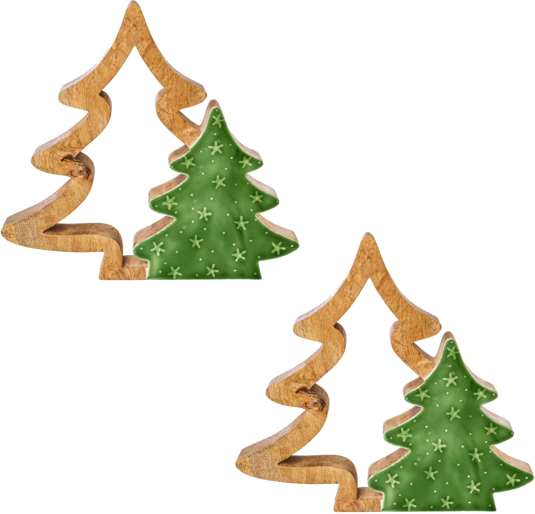 Image of Creativ home Dekobaum "Deko-Figur Tannenbaum" mit Enamelverzierung