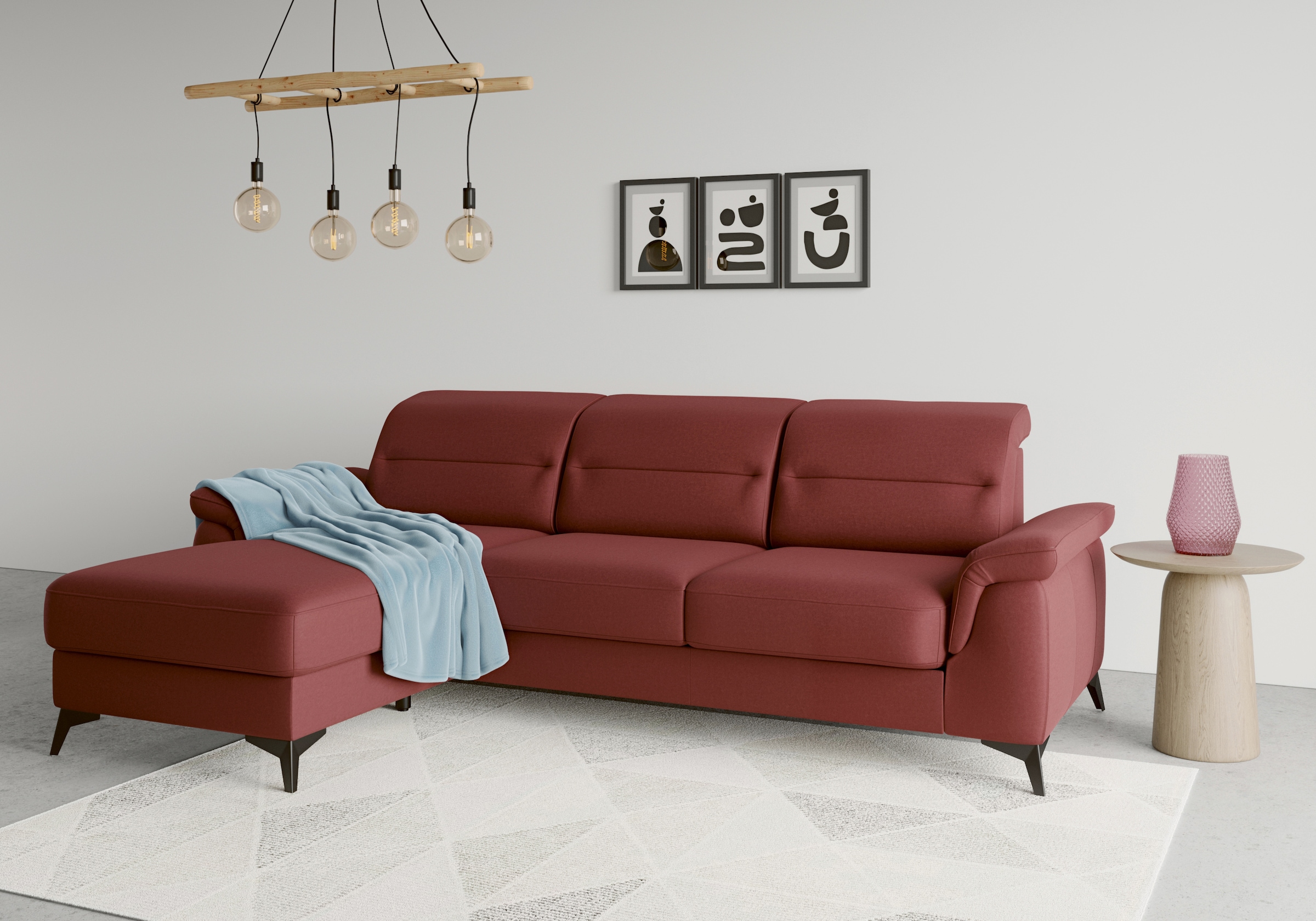 Image of sit&more Ecksofa "Sinatra L-Form" mit Recamiere, optional mit Kopfteilverstellung und Armteilfunktion