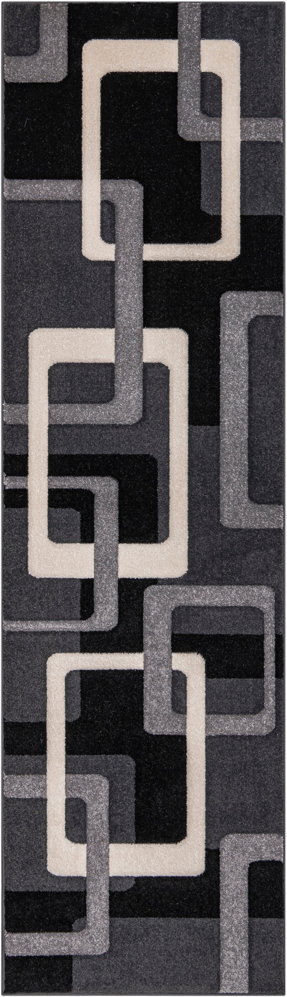 Image of GOODproduct Läufer "Maxim" rechteckig 12 mm Höhe Hoch-Tief-Effekt, Kurzflor, 3D-Design