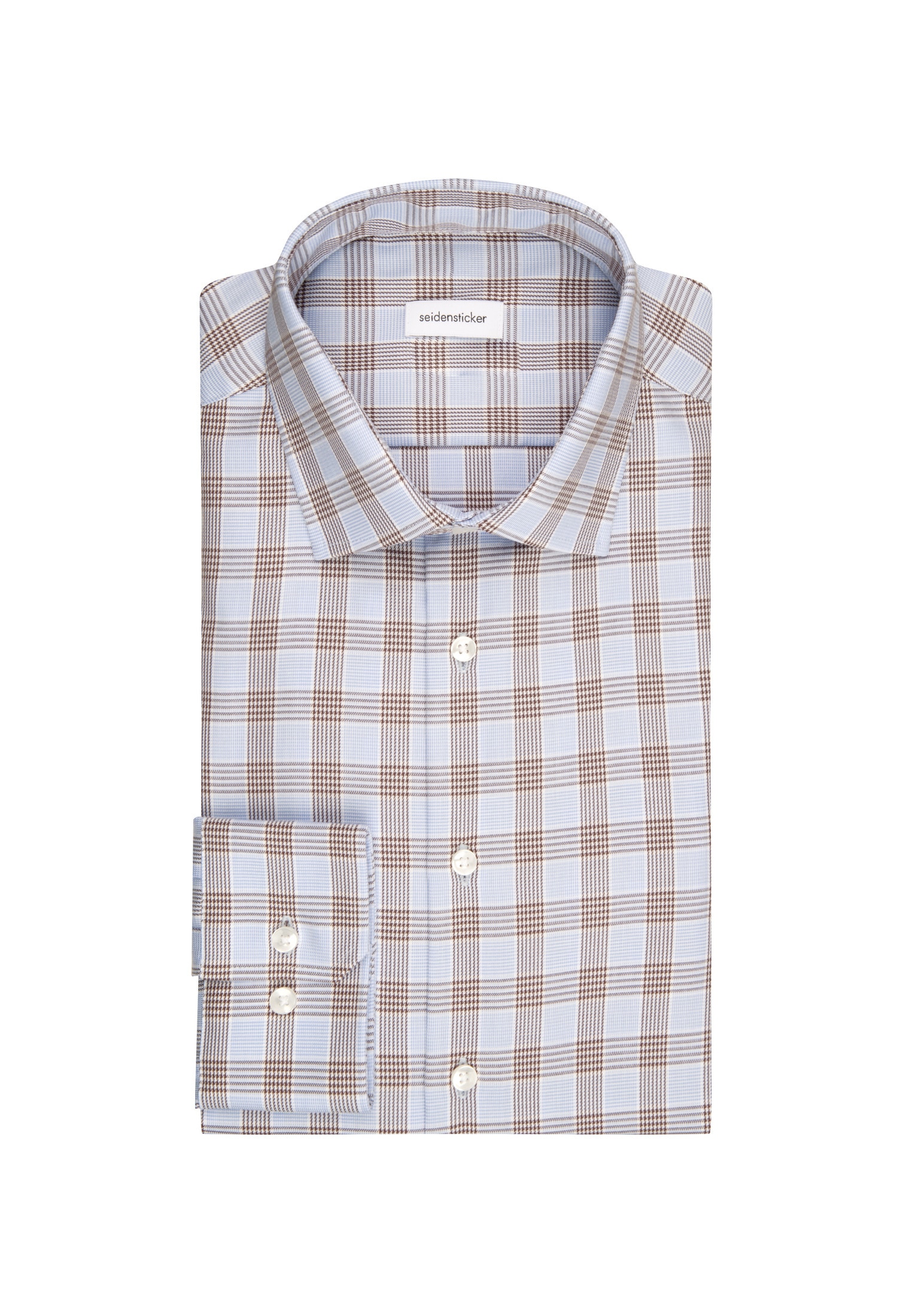 seidensticker Businesshemd »Slim« Slim Langarm Kentkragen Karo