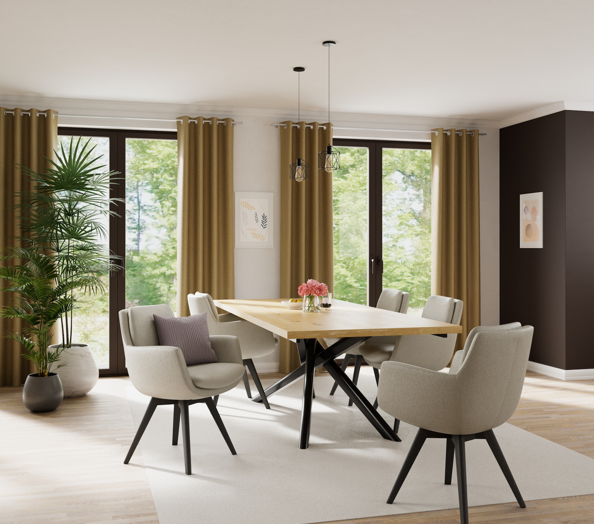 HOMING Vorhang »Katta« Ösen 1 Stk. tlg. Vorhang Katta