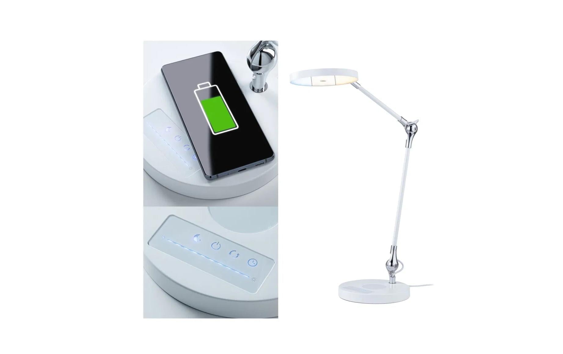 Paulmann LED Schreibtischlampe »Paulmann Schreibtischleuchte Numis QI LED 11W 1100 lm« LED-Modul kaltweiss | neutralweiss | warmweiss