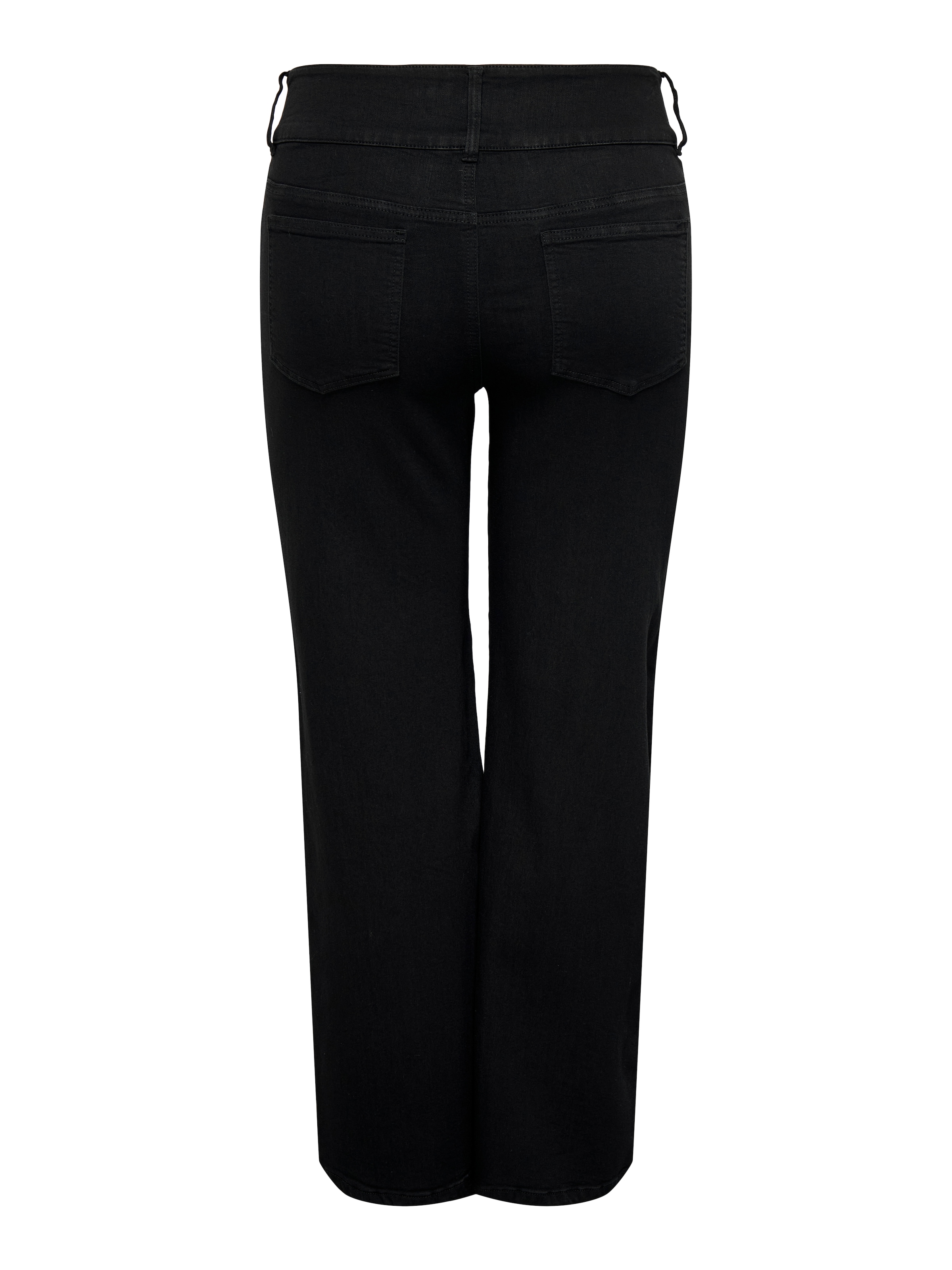 ONLY CARMAKOMA Jeans taille haute »CARANNA HW WIDE BLACK DNM NOOS« mélange de viscose, taille haute