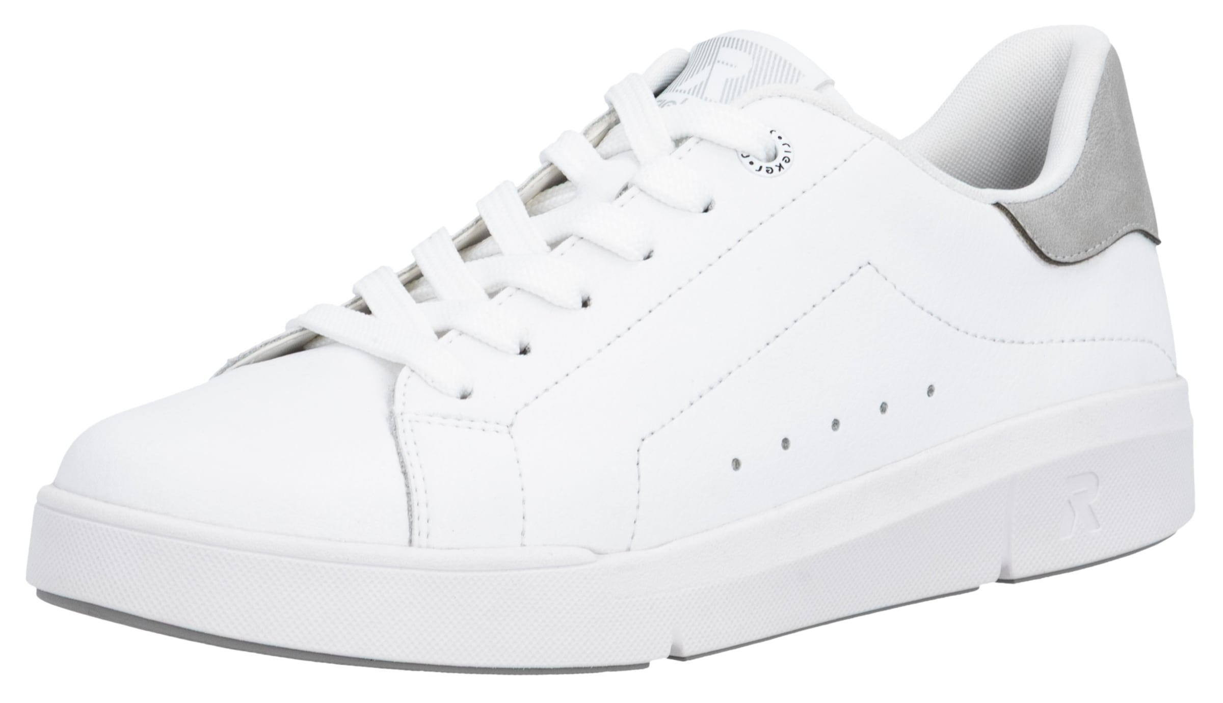 RIEKER Sport Sneakers  in monochromer Optik, Freizeitschuh, Halbschuh, Schnürschuh