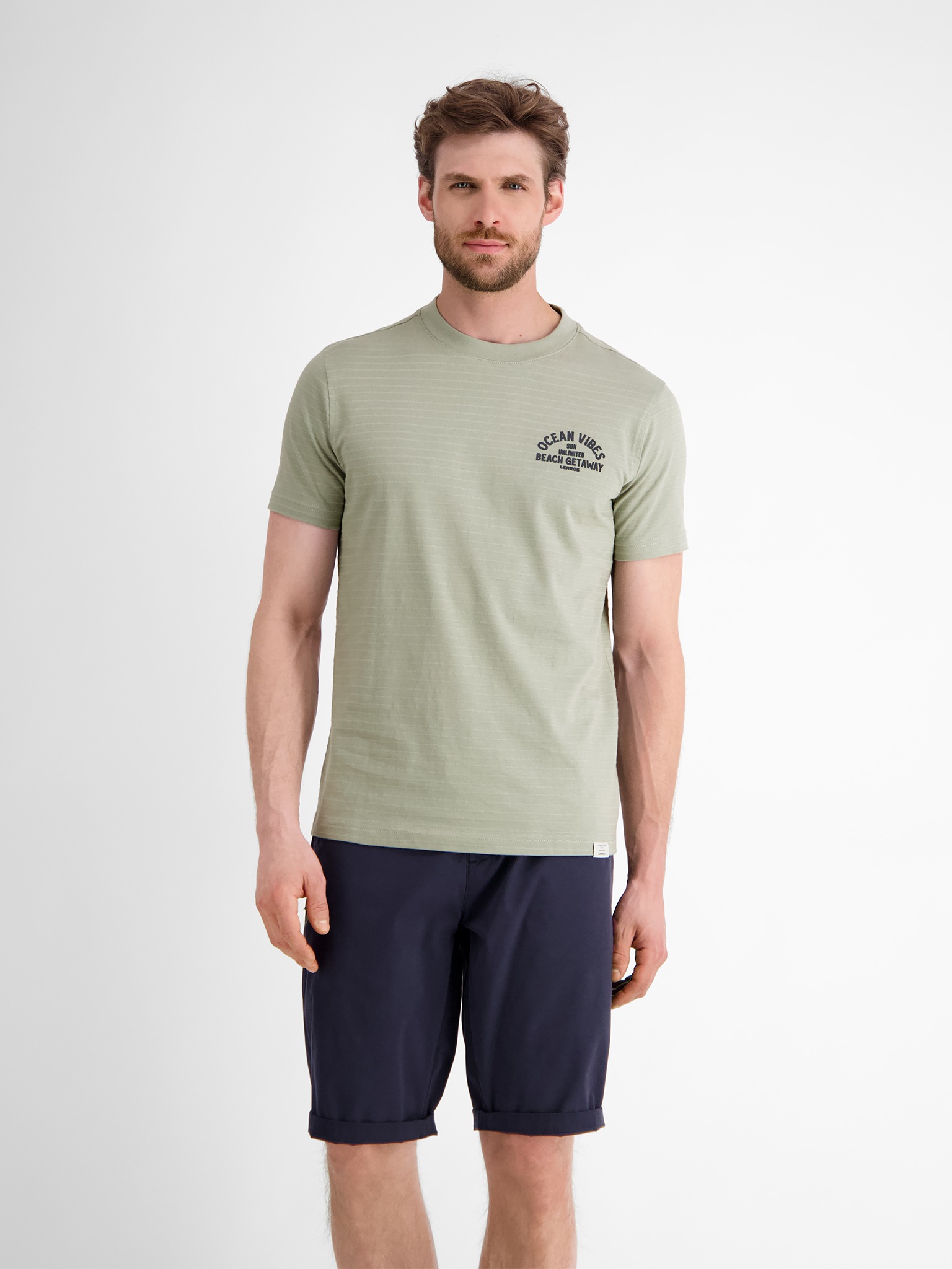 Image of LERROS T-Shirt mit Front und Back Print