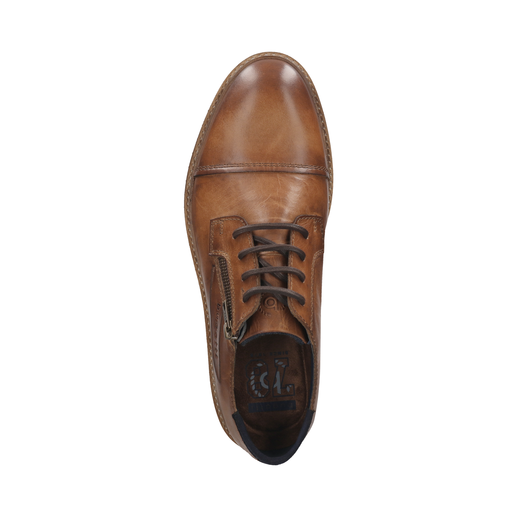 bugatti Schnürschuh, Halbschuh, Business Schuh mit seitlichem Reissverschluss