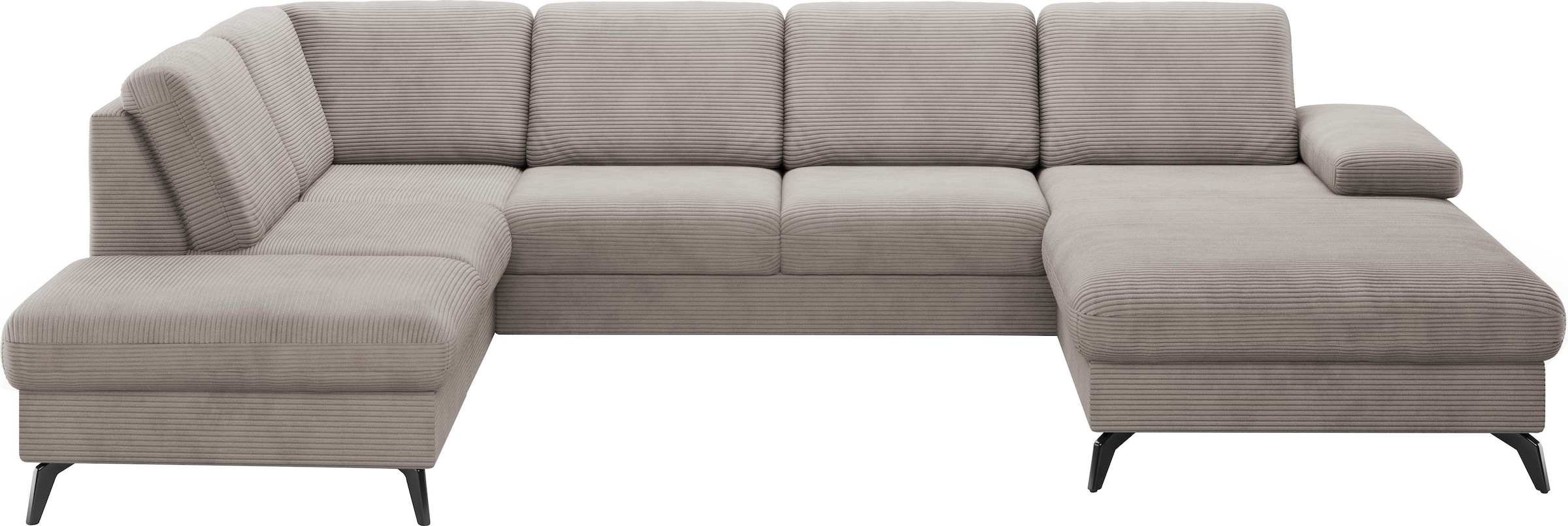 sit&more Wohnlandschaft »Morris Jubi U-Form«, inkl. Armteilfunktion und 1 Zierkissen, wahlweise mit Bettfunktion