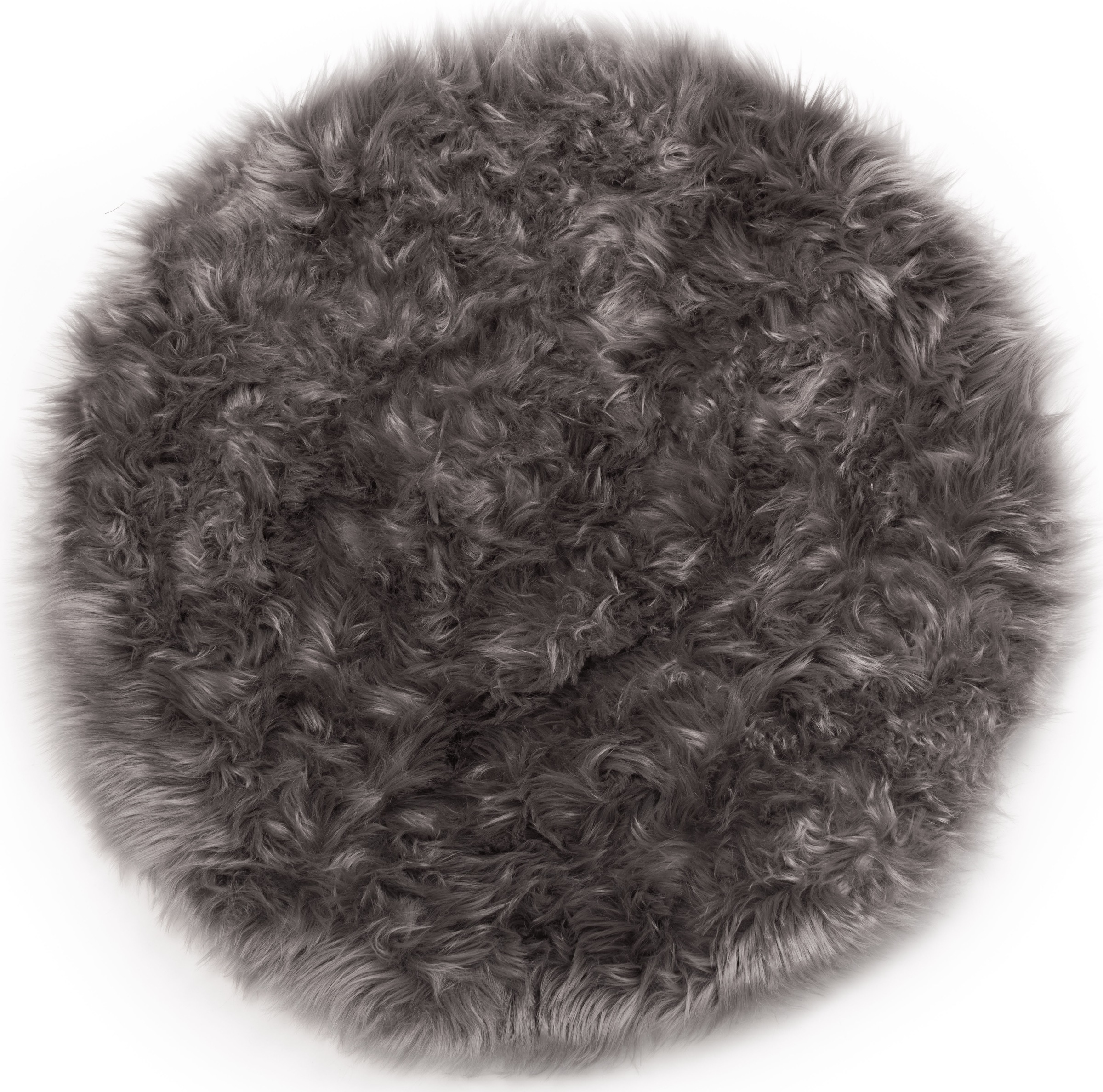 Image of Andiamo Stuhlkissen »Ovium«, (1 St.), Sitzauflage, Sitzfell, rund, Ø 34 cm, Kunstfell, waschbar bei Ackermann Versand Schweiz