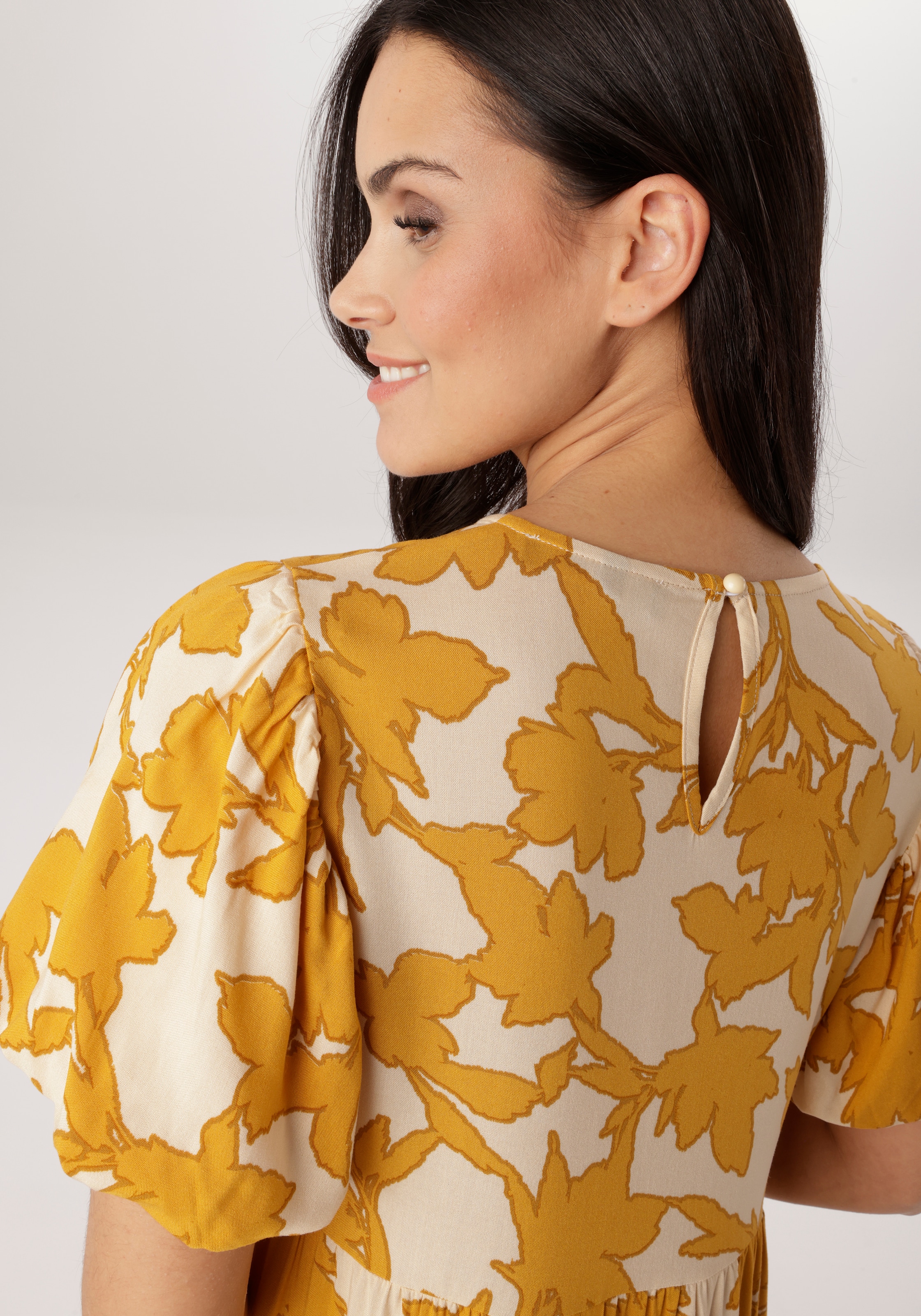 Aniston SELECTED Sommerkleid mit fantasievollem Druck in Sommerfarben - NEUE KOLLEKTION