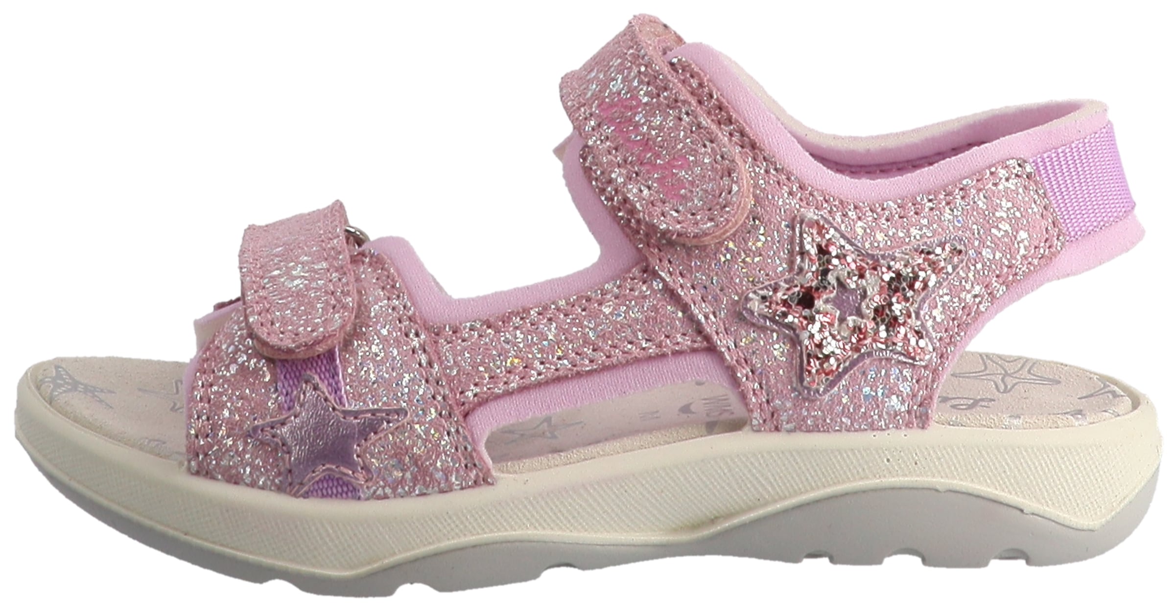 Image of Lurchi Sandale "Fia 2" Klettschuh mit Glitter, Grössenschablone zum Download