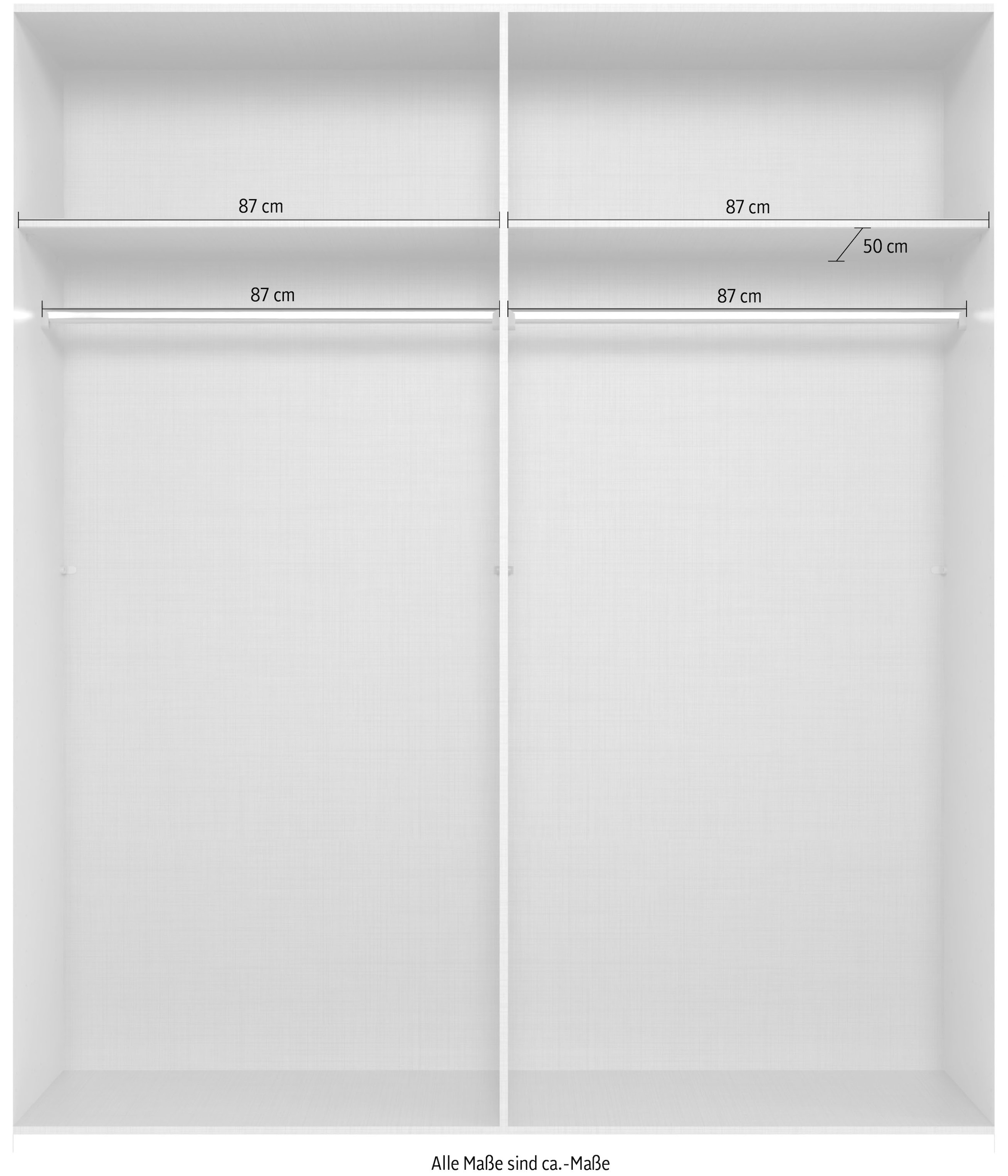 Wimex Drehtürenschrank »London in den Breiten 180cm, 225cm und 270cm erhältlich, inkl. Spiegel« Kleiderschrank wahlweise mit Basic- o. Premium-Ausstattung erhältlich