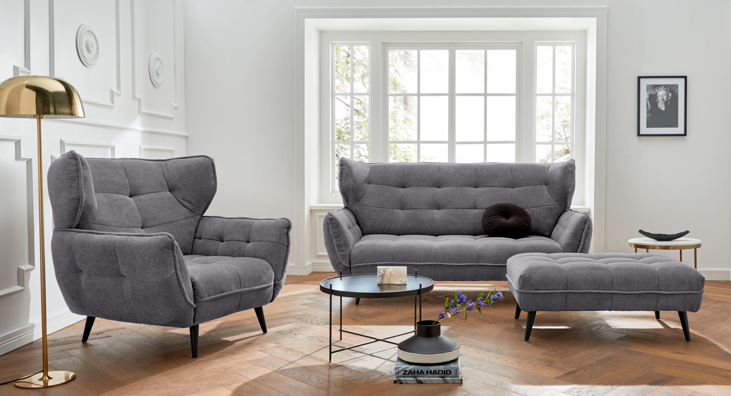 Leonique Sessel »Ariana«, Stylischer Hochlehner bzw. Ohrensessel