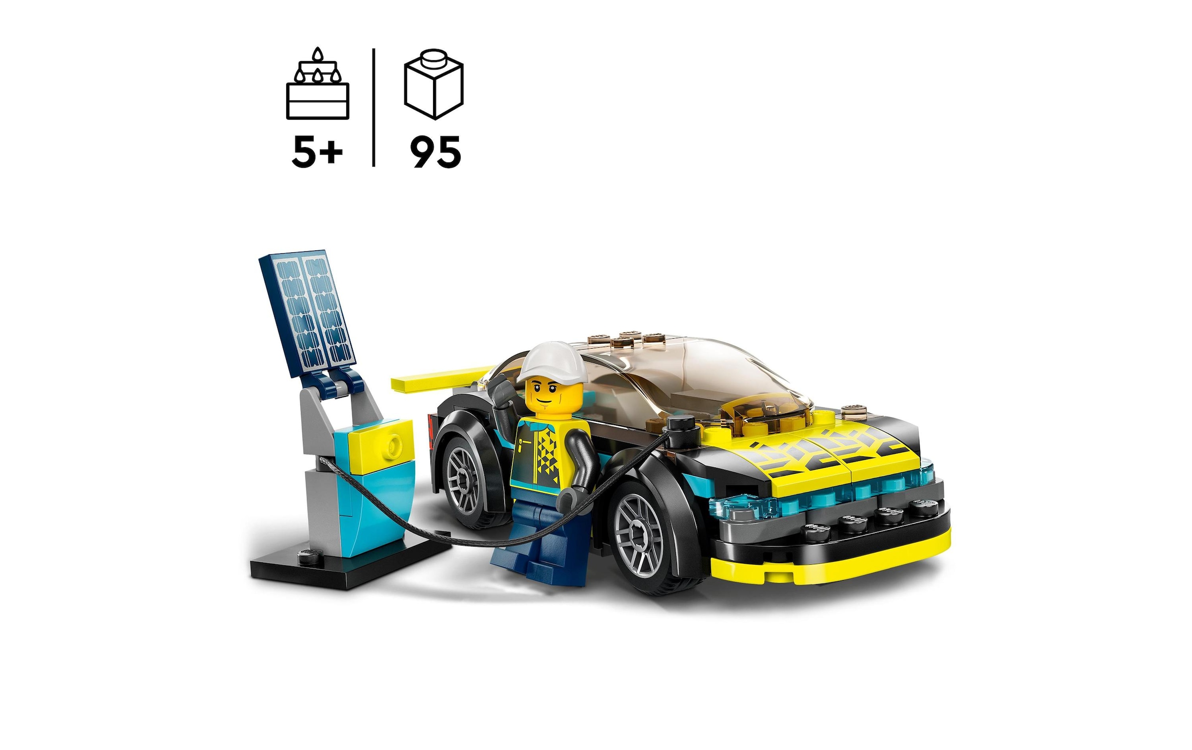 LEGO® Konstruktionsspielsteine »Elektro-Sportwagen«, (95 St.)