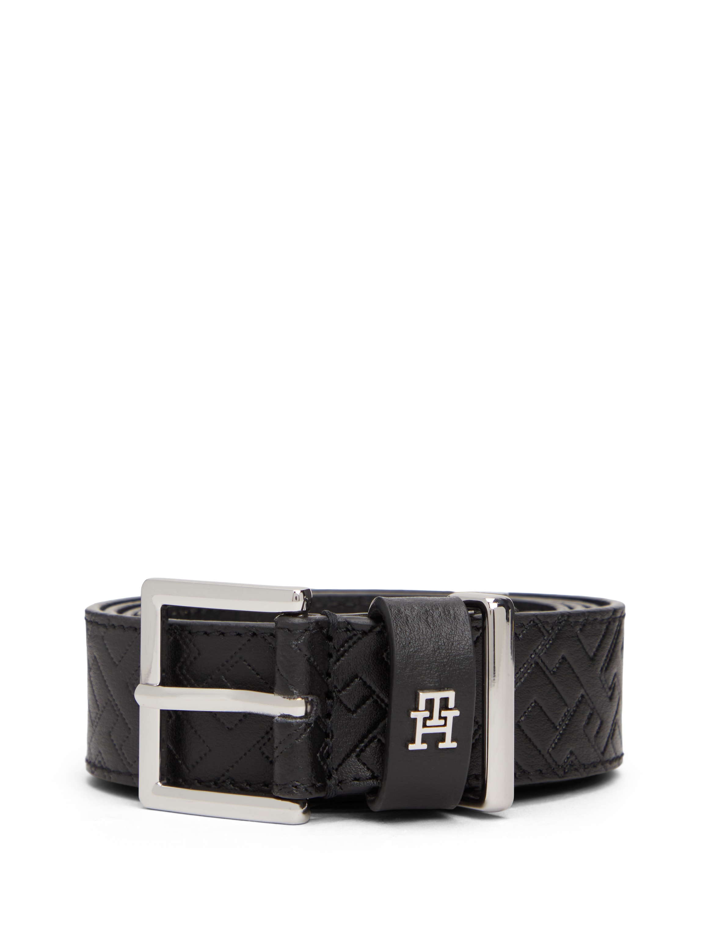 Tommy Hilfiger Ledergürtel »TH SQUARE MONO« mit TH-Monogramm, Breite: 3 cm