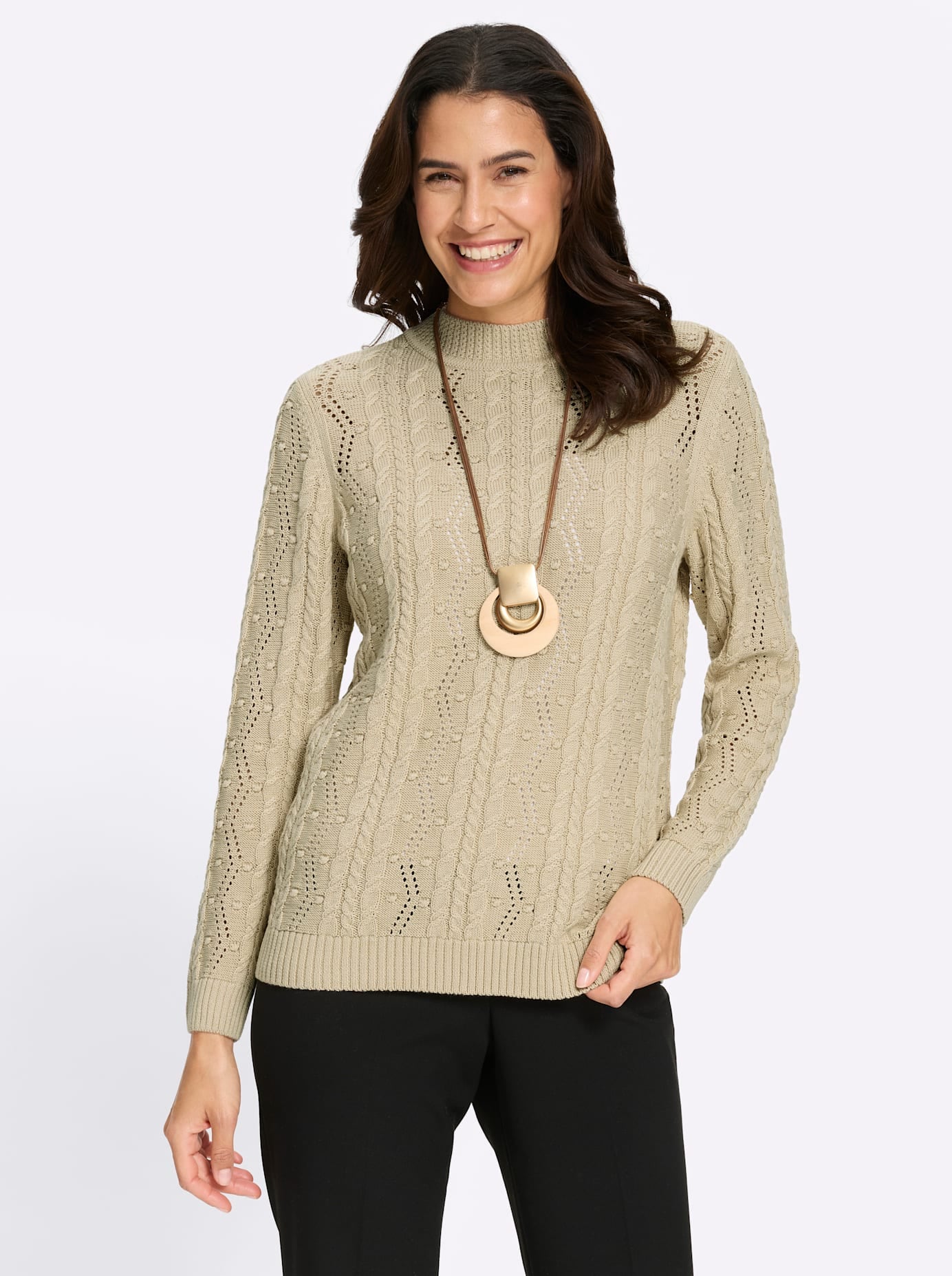 Inspirationen Stehkragenpullover "Stehkragen-Pullover"