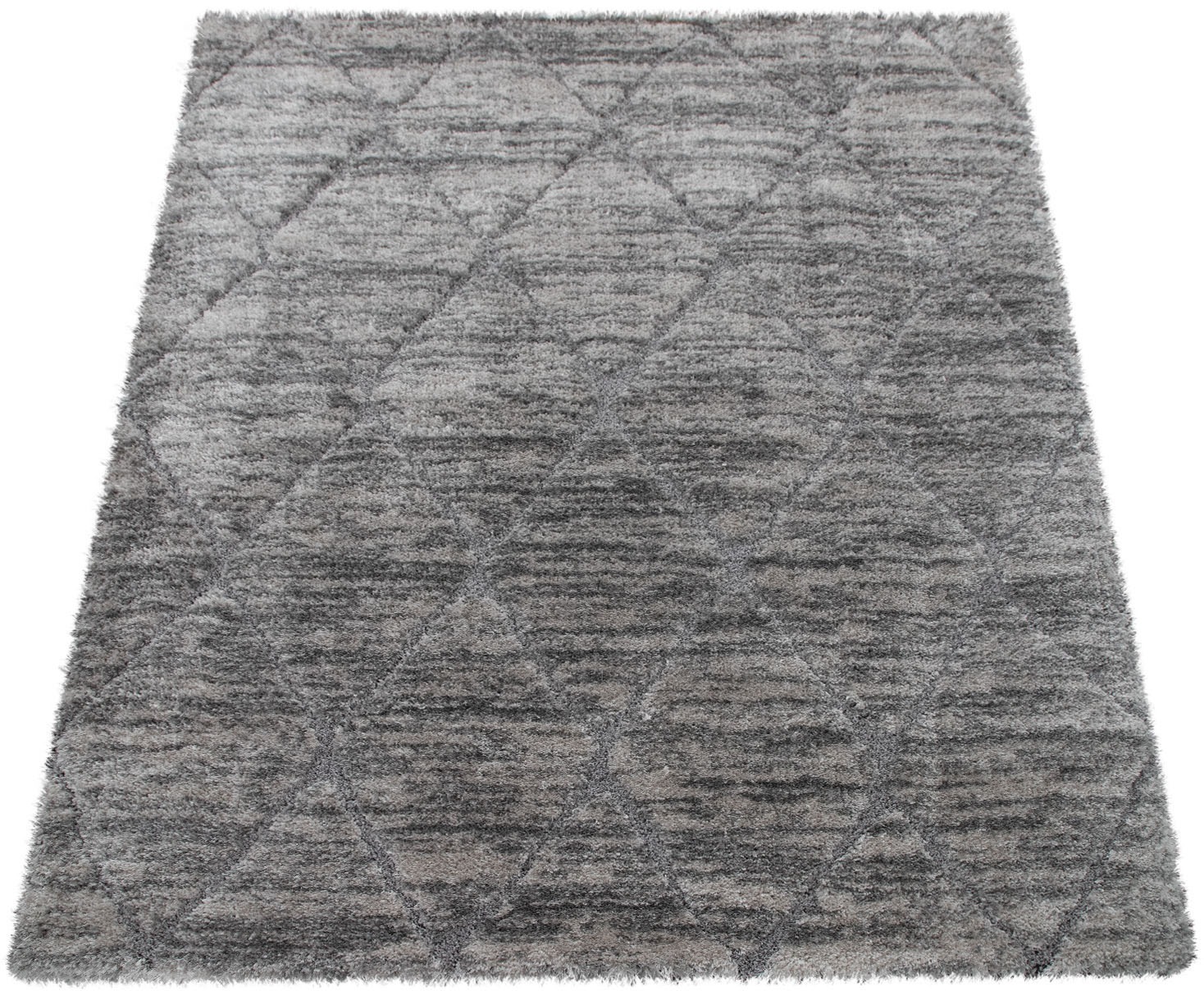 Image of Paco Home Hochflor-Teppich »Ponto 824«, rechteckig, 40 mm Höhe, geometrisches Design, Wohnzimmer bei Ackermann Versand Schweiz