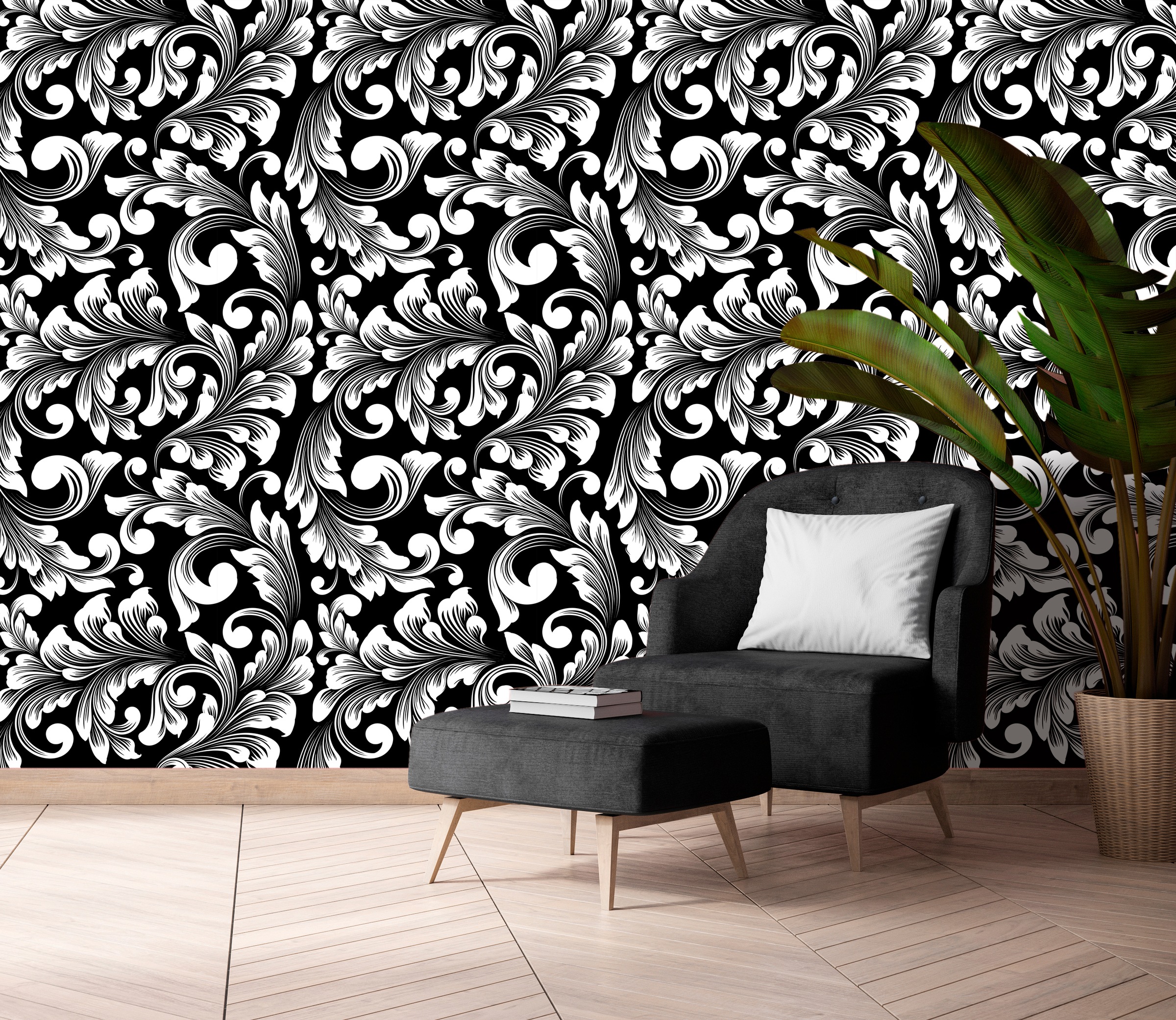 queence Papier peint vinyle »Adele« abstrait | imprimé 90x250cm, selbstklebend, kinderleichte Anbringung, , Sticker