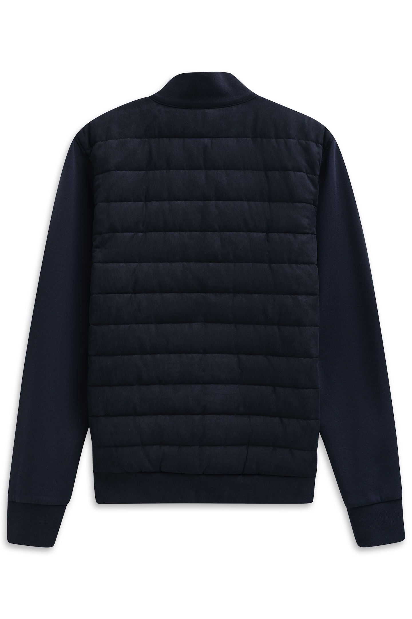 bugatti Sweatjacke »Regular Fit« mit Quersteppung aus einem Baumwollmix