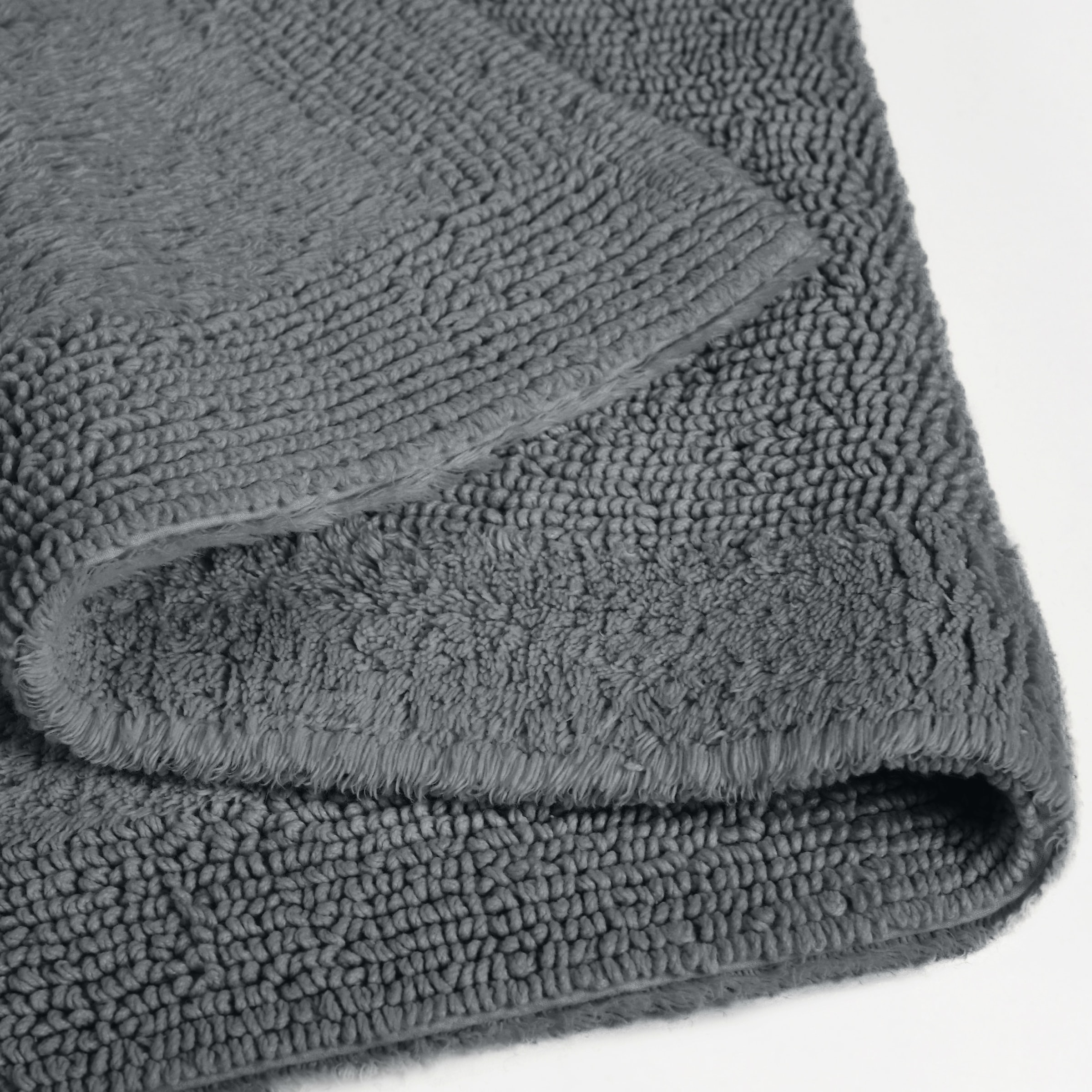 my home Badematte »Kapra, Badvorleger, Badezimmer Teppich«, beidseitig nutzbar-fussbodenheizungsgeeignet-strapazierfähig, mit Bordüre, Badteppich, Badematte, Baumwolle