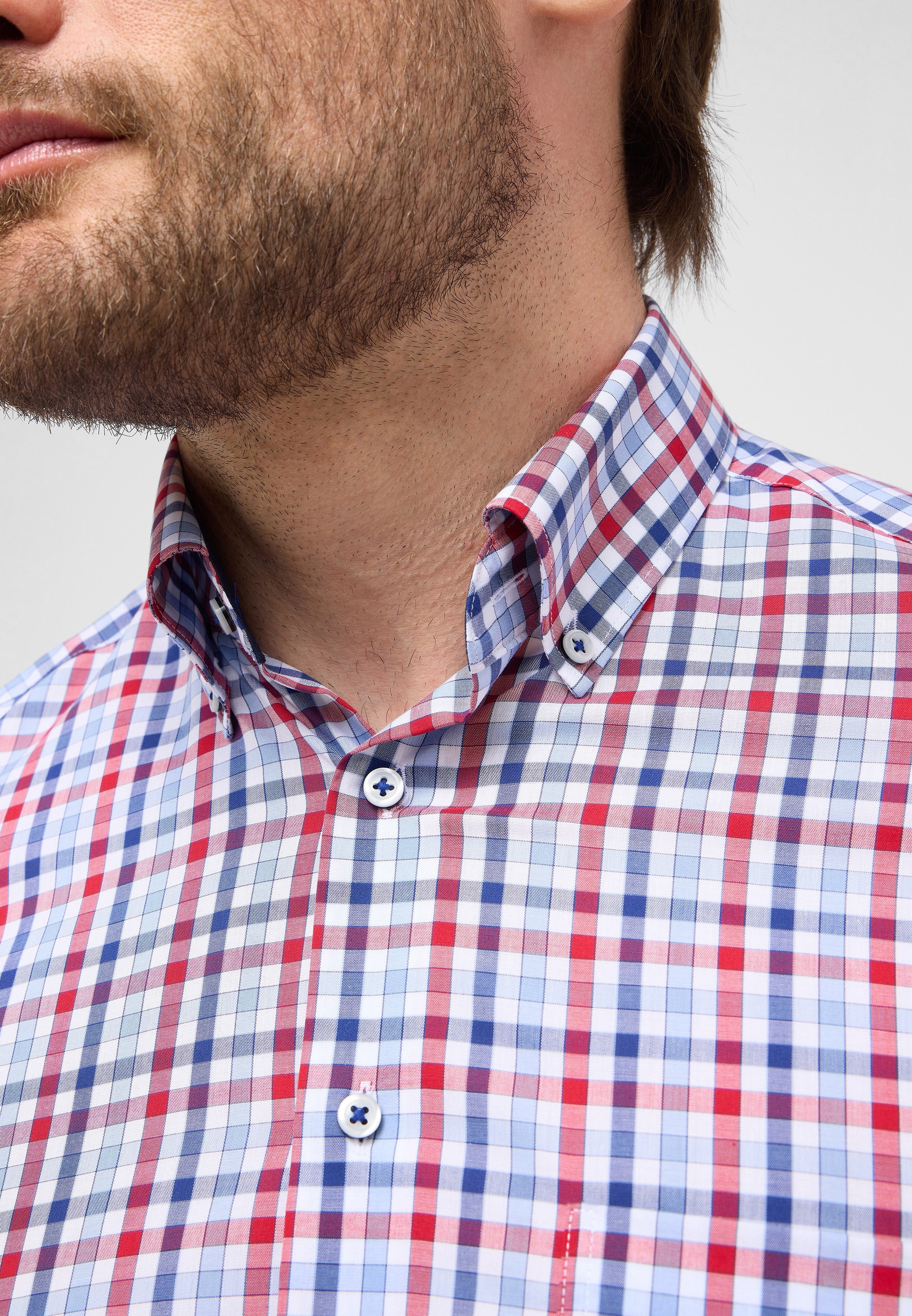 Eterna Langarmhemd »COMFORT FIT« NON IRON (bügelfrei)