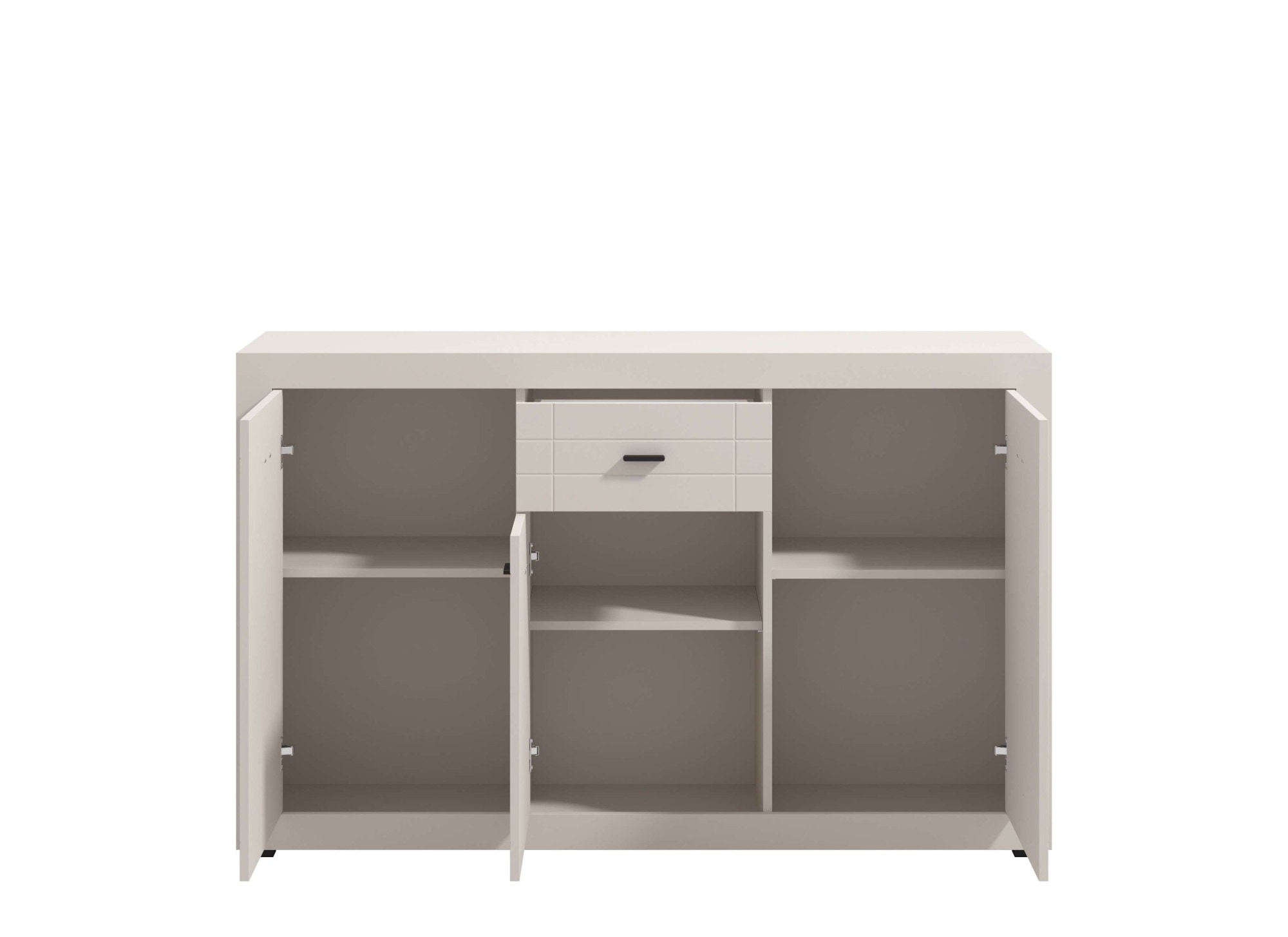 Home affaire Sideboard »Warwick Kombikommode, Schrank, Schubladenkommode« Modernes Sideboard: Kaschmir, 3 Türen & 1 Schublade, Heissfolienprägung