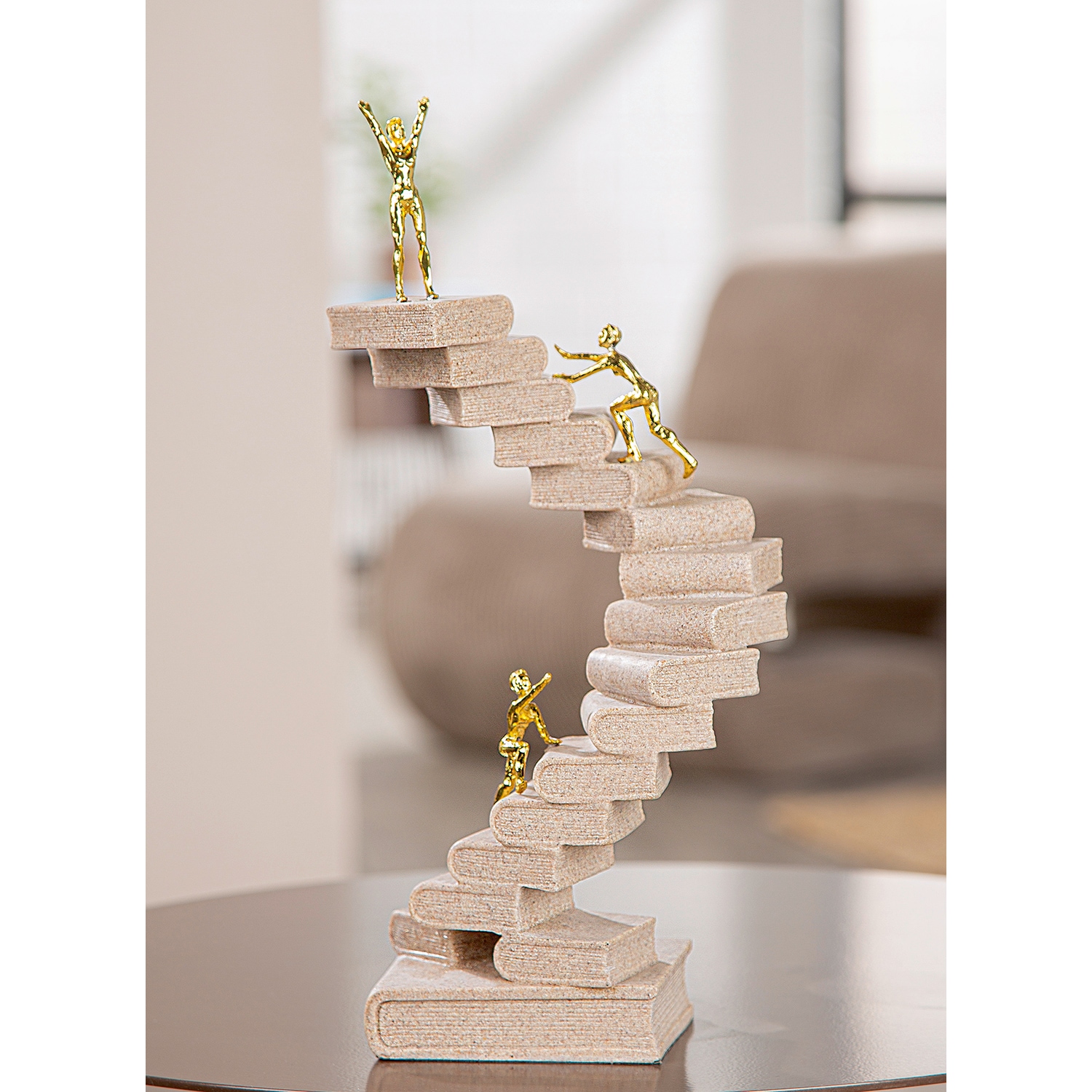 GILDE Figurine de décoration »Skulptur Path of Knowledge« Höhe: 30 cm