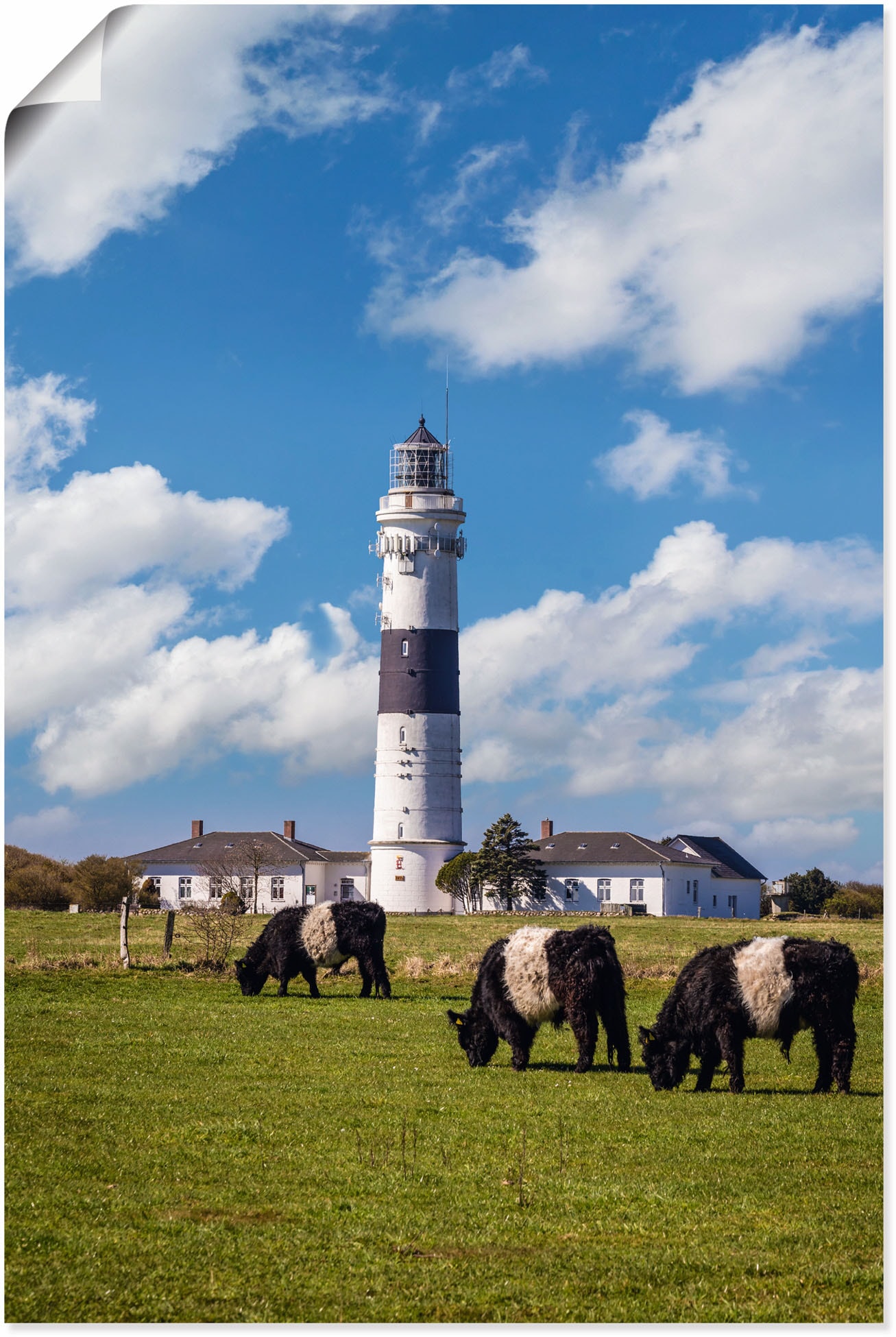 Image of Artland Poster "Leuchtturm Langer Christian Kampen Sylt" Gebäude 1 Stk. tlg. ohne Rahmen