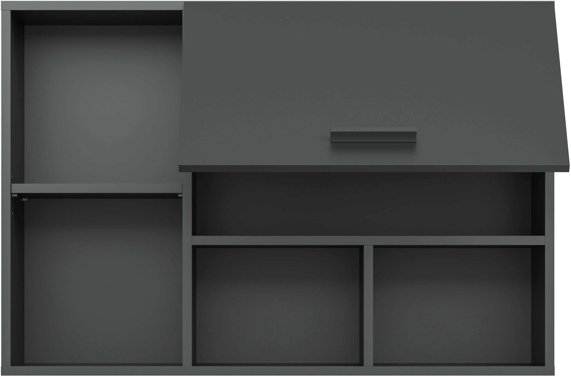 welltime Hängeschrank »FALAS, TOPSELLER! Breite 95cm, 1 Klappe, 5 Fächer« in verschiedenen Farben erhältlich, 1 Stk. tlg. Schrank, Wandschrank, Badschrank, Wäscheschrank