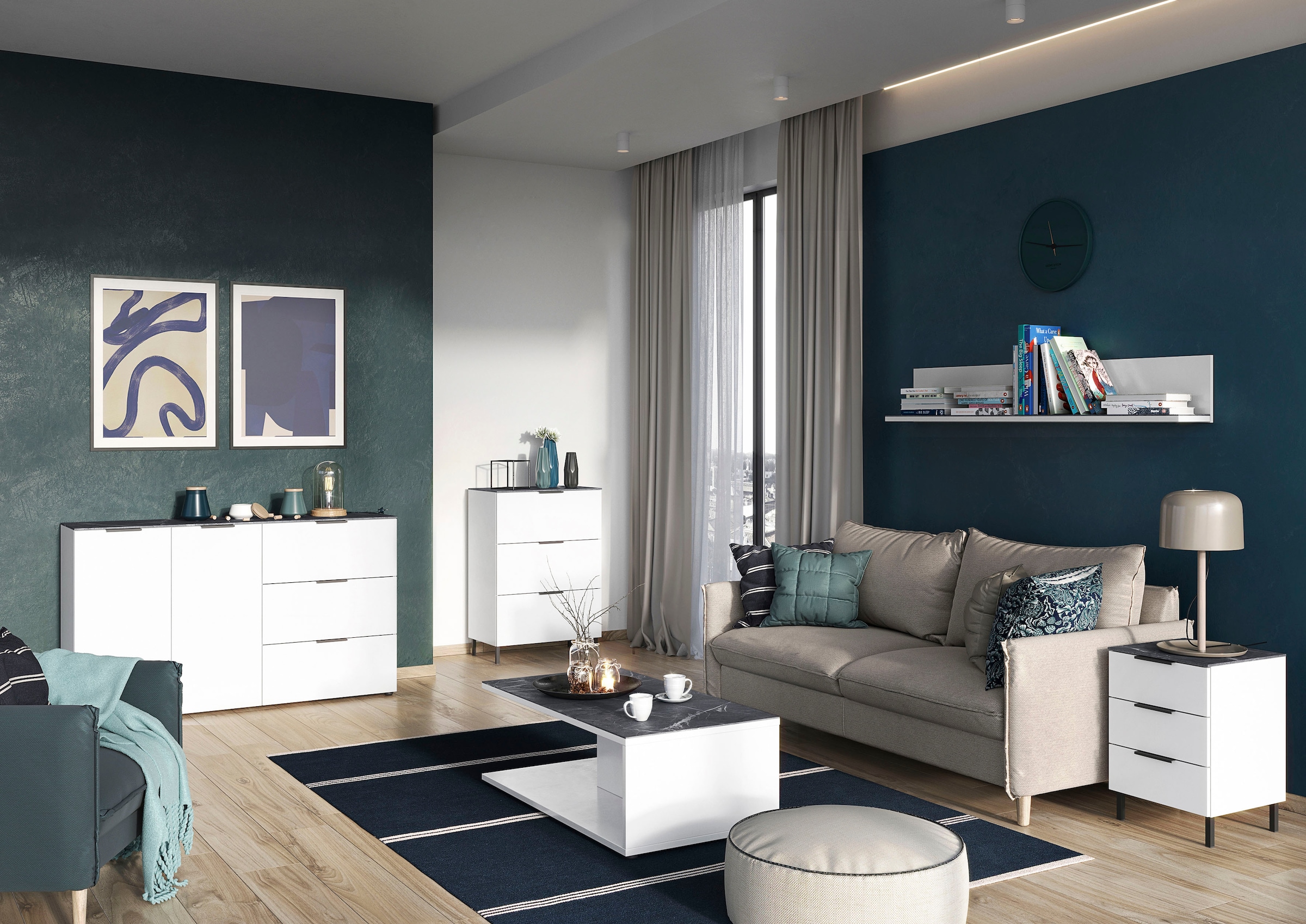 Image of GERMANIA Couchtisch »California«, Breite 109 cm, mit filigraner Deckplatte bei Ackermann Versand Schweiz