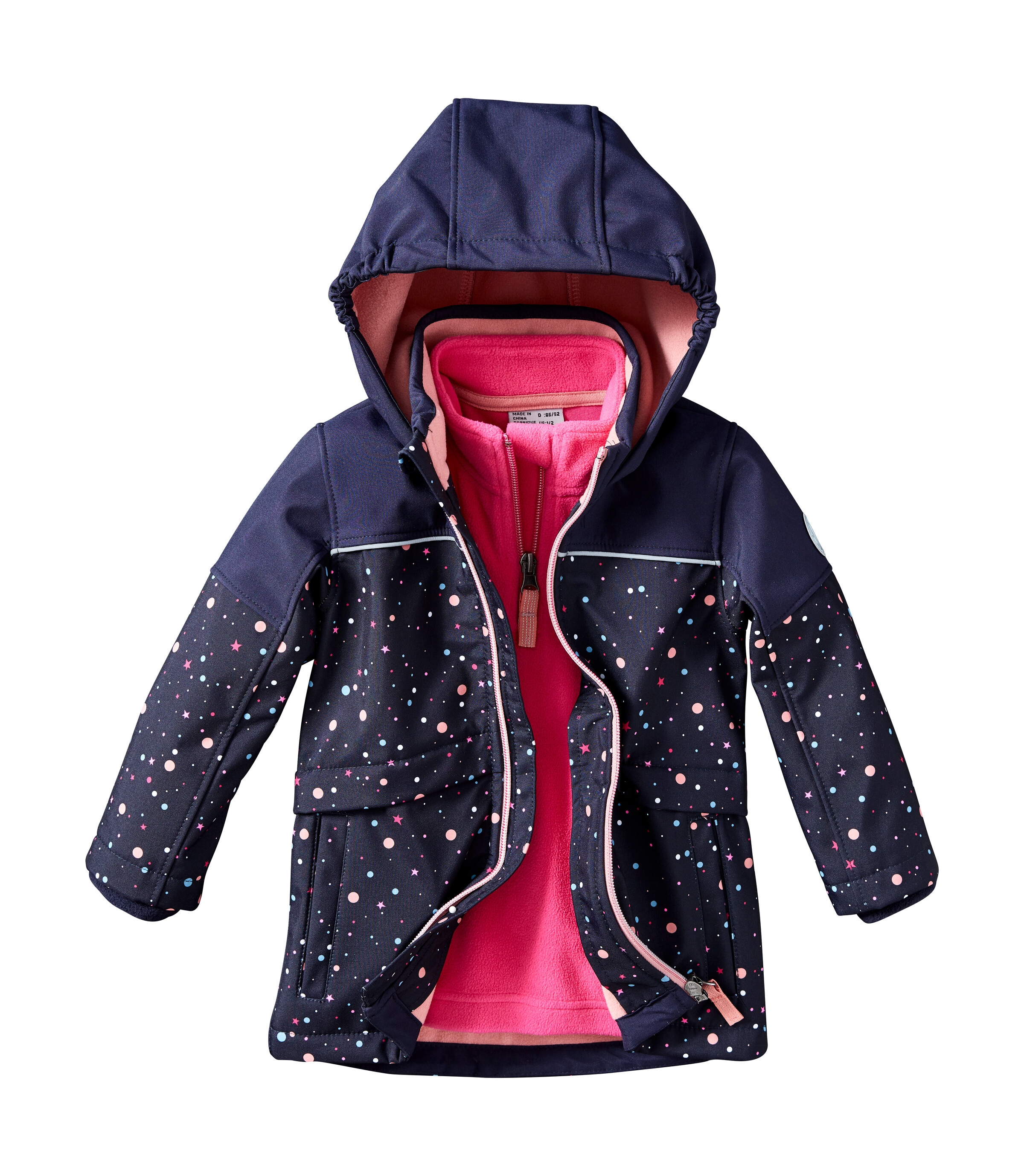 first instinct by killtec Fleecepullover »FISW 30 MNS FLC SHRT«, Fleeceshirt mit Kinnschutz, reflektierenden Details und Namensetikett