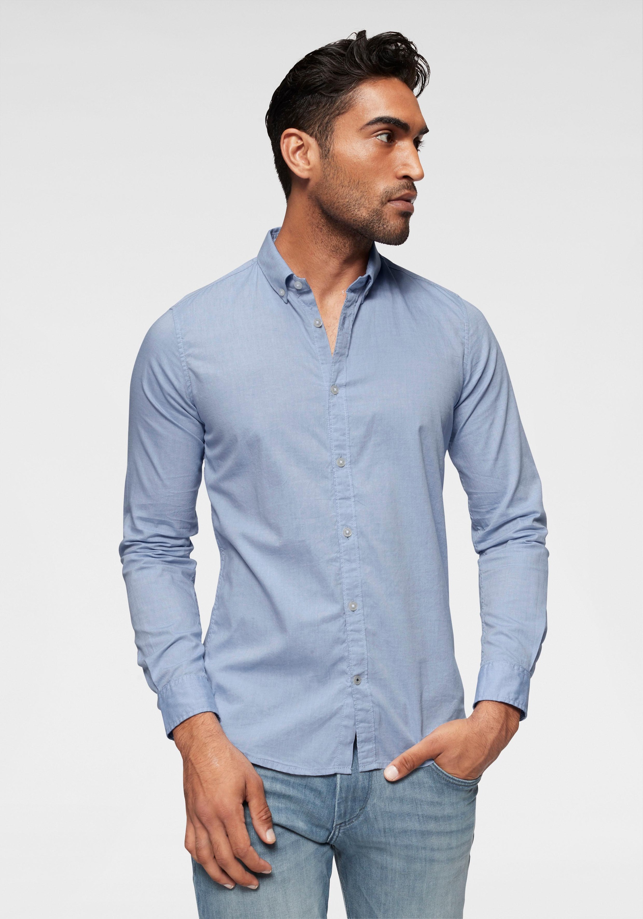 Image of TOM TAILOR Langarmhemd, mit Button-down-Kragen bei Ackermann Versand Schweiz