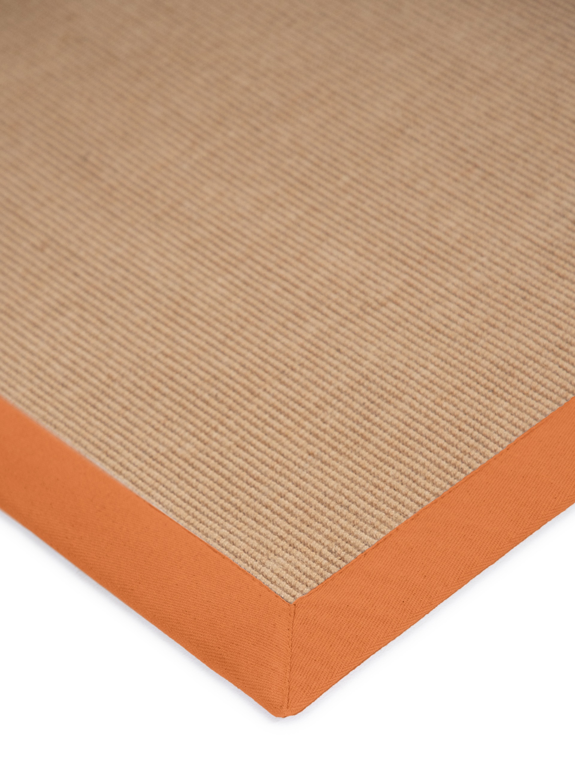 carpetfine Sisalteppich »Sisal«, rechteckig, 5 mm Höhe, mit farbiger Bordüre, Anti Rutsch Rückseite