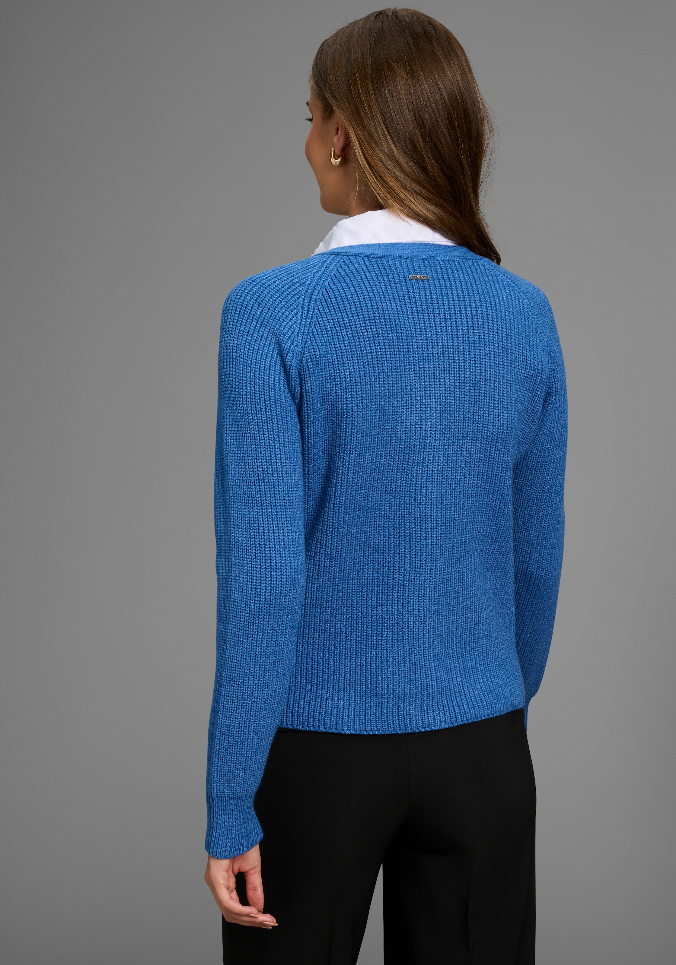 HECHTER PARIS Strickjacke, mit V-Ausschnitt