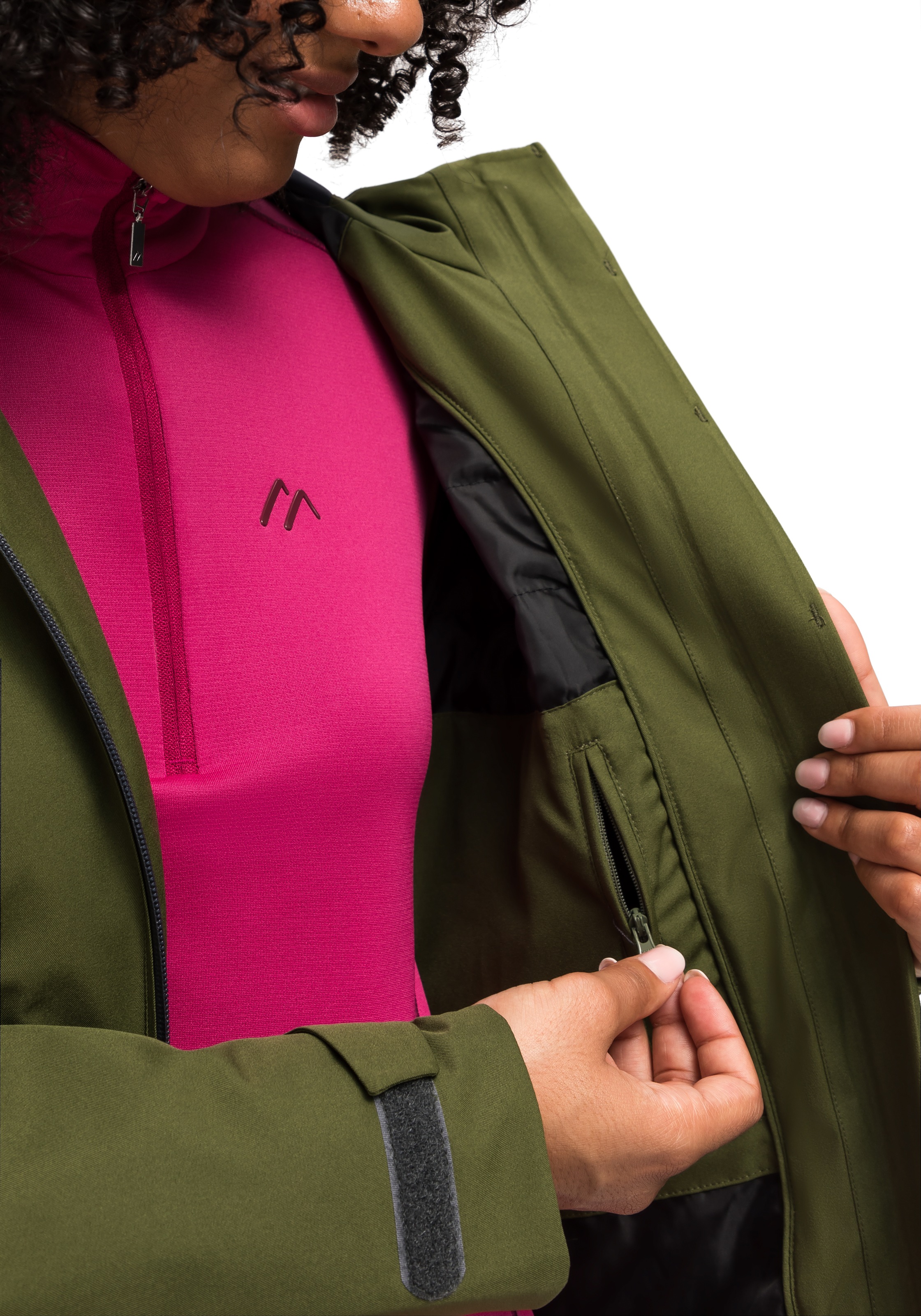 Maier Sports Outdoorjacke »Solo Tipo W«, Damen Wanderjacke, atmungsaktiv und wasserdicht, Regenjacke mit Kapuze