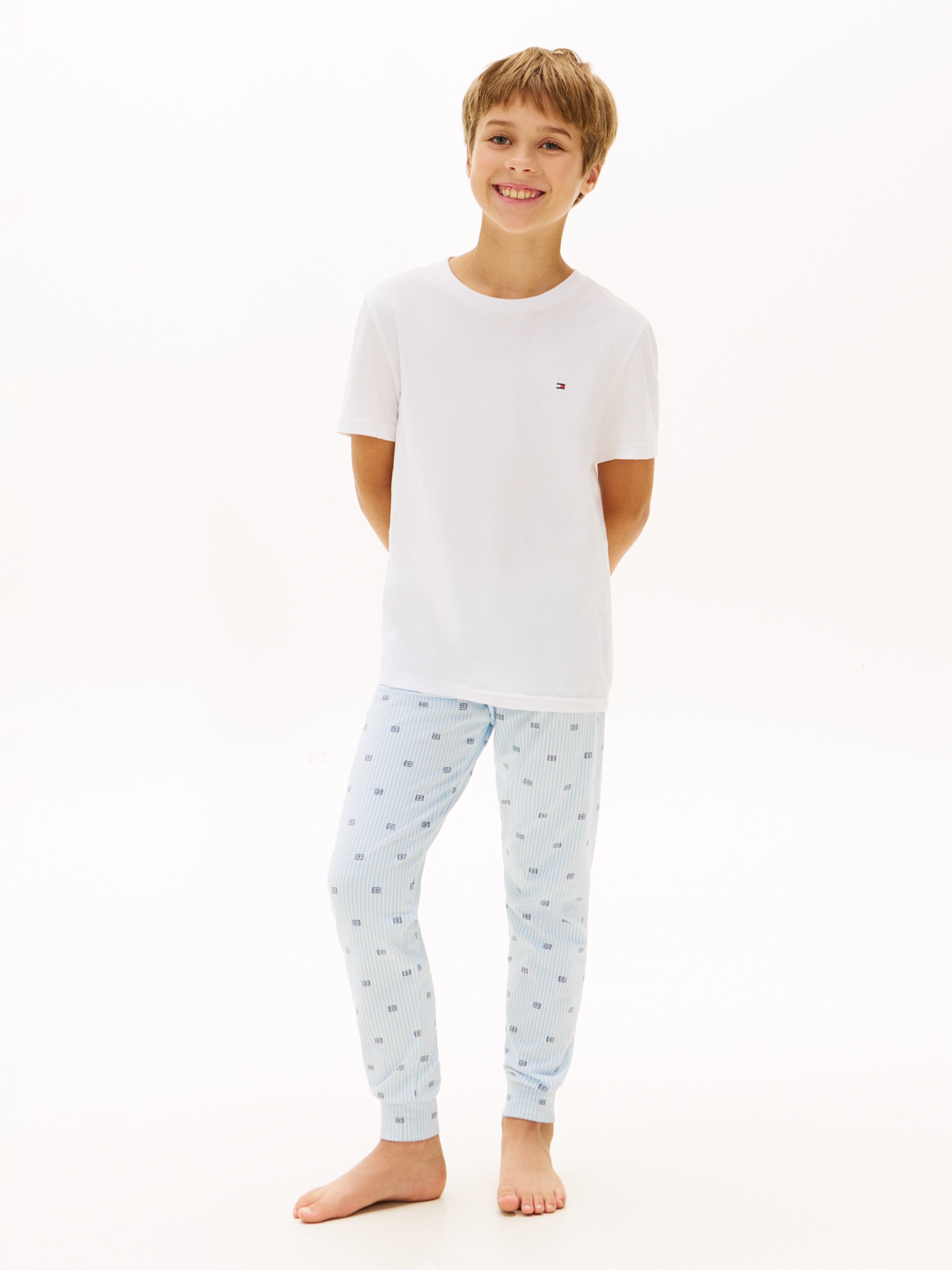 Tommy Hilfiger Underwear T-shirt »2 PK SS TEE mit Stickerei und Rundhals im 2er-Pack« Paquet, 2er-Pack, 2 pièces unifarben, casual, regular fit, Baumwolle, Rundhals