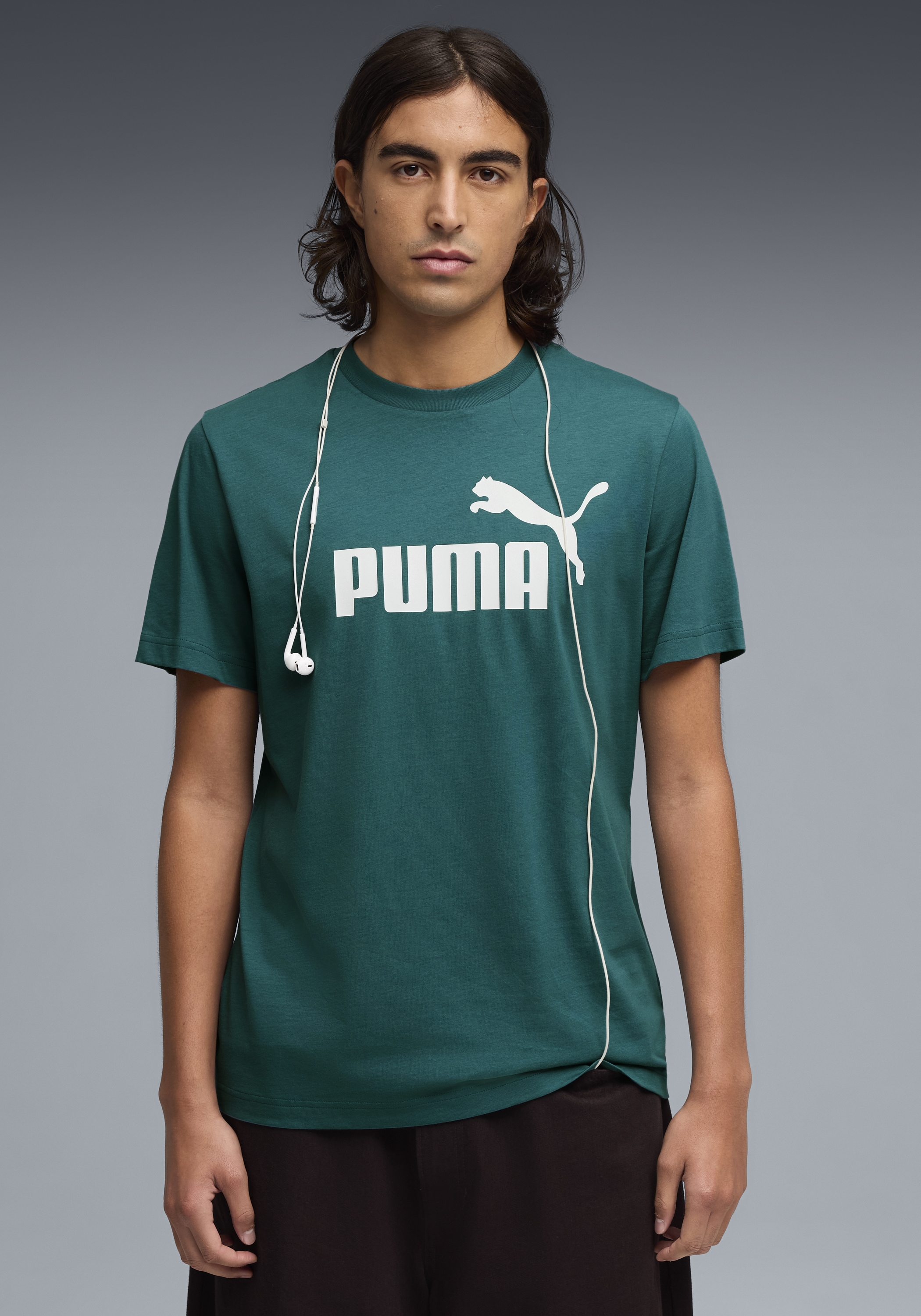 Image of PUMA T-Shirt "ESS NO. 1 LOGO TEE (S)" Kurzarm, klassisches Design, für Sportmode und Freizeit