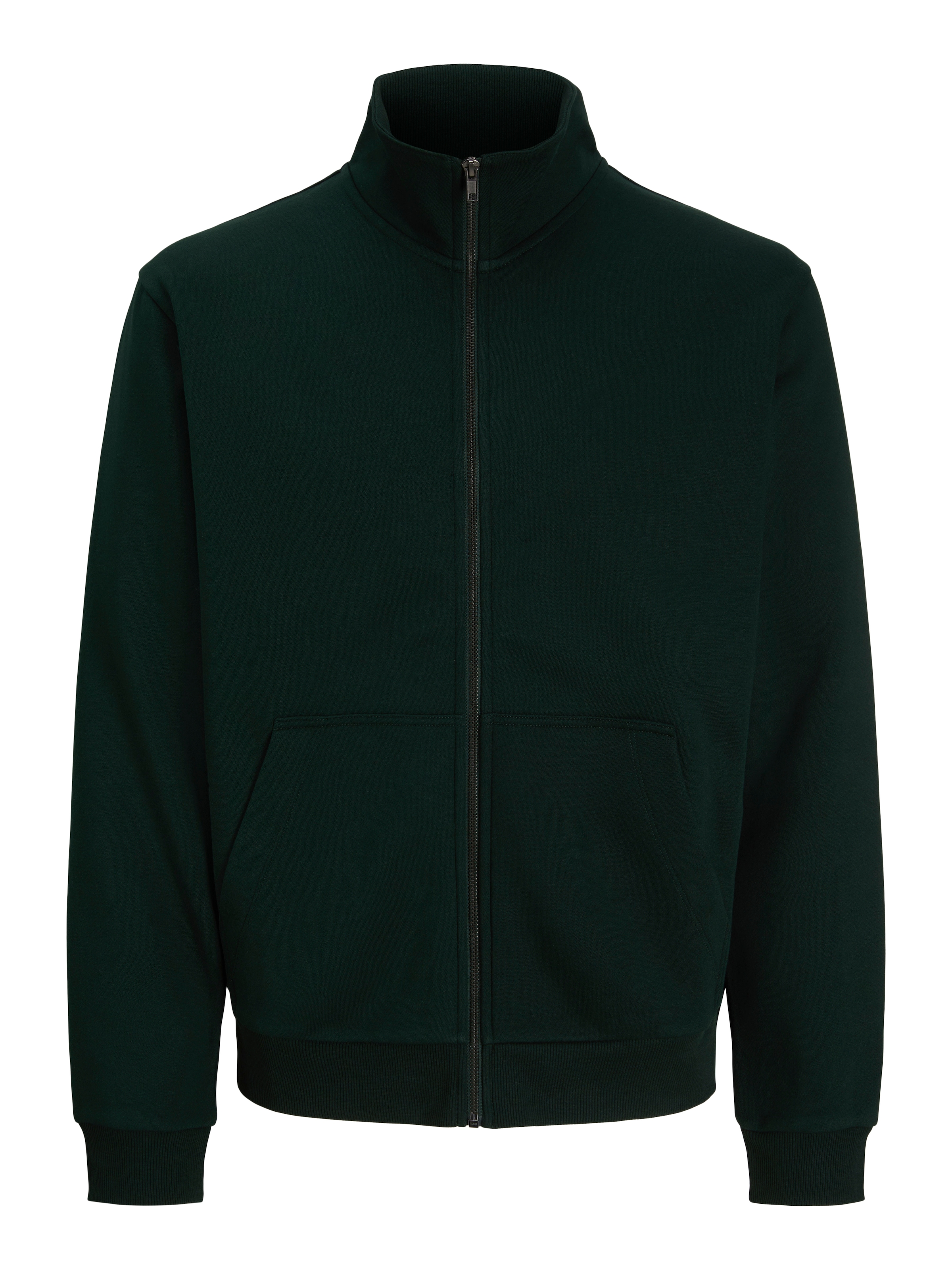 Jack & Jones Veste sweat »JJEBRADLEY SWEAT ZIP HN NOOS« mélange de matériaux, coupe régulière