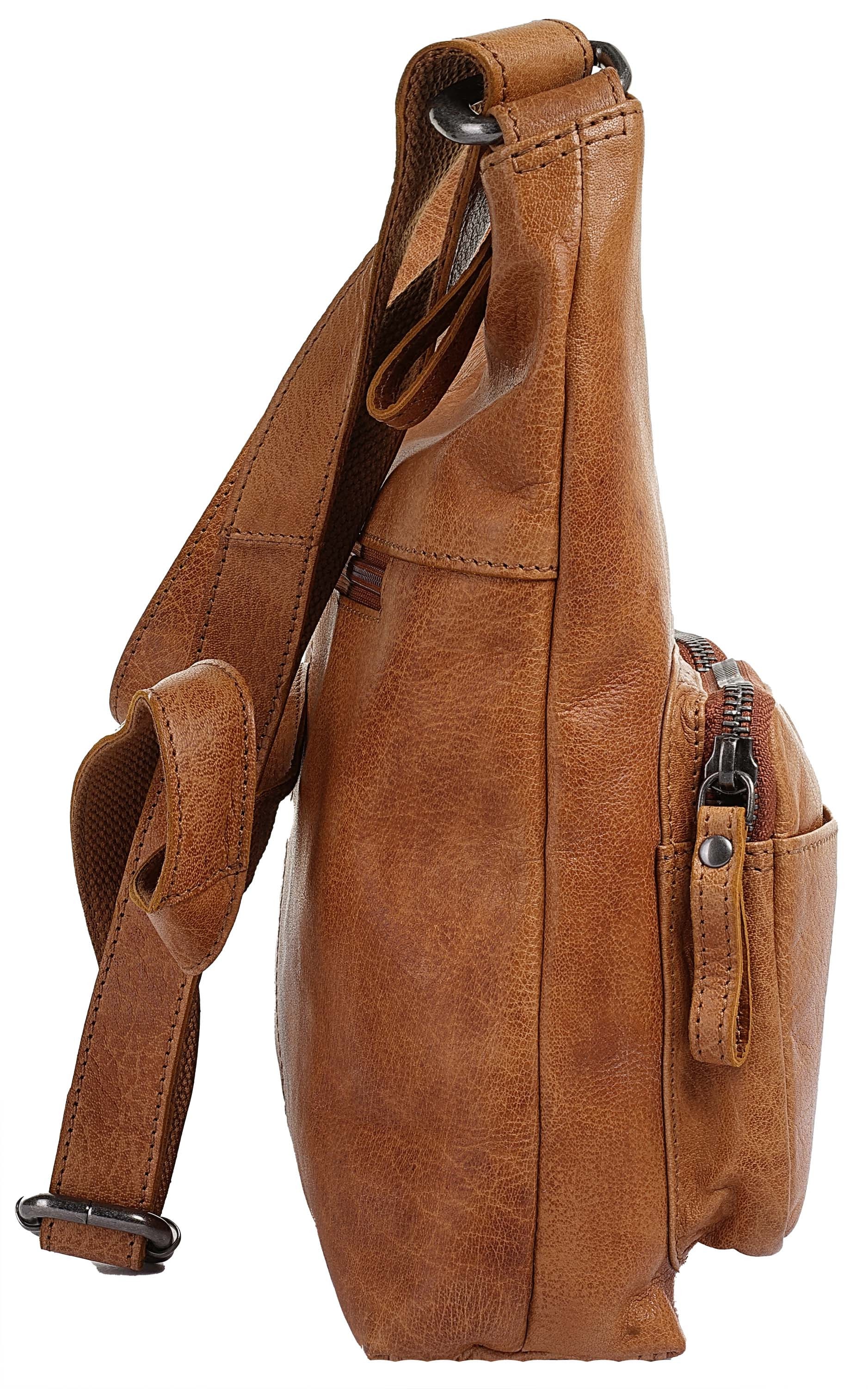 BODENSCHATZ Umhängetasche echt Leder