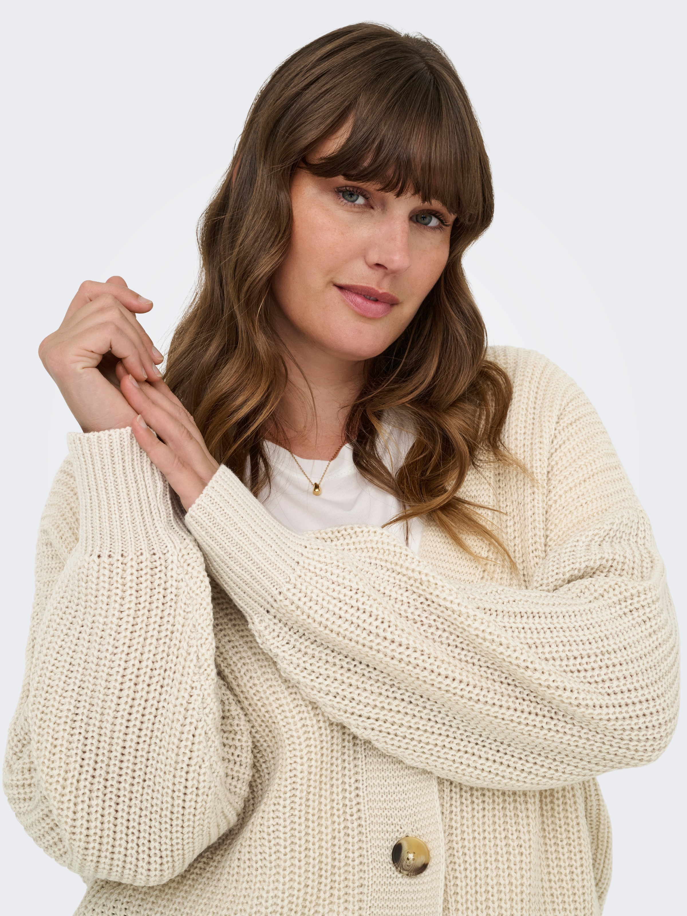 ONLY CARMAKOMA Strickjacke »CARCAROL NICE L/S CARDIGAN KNT NOOS«
